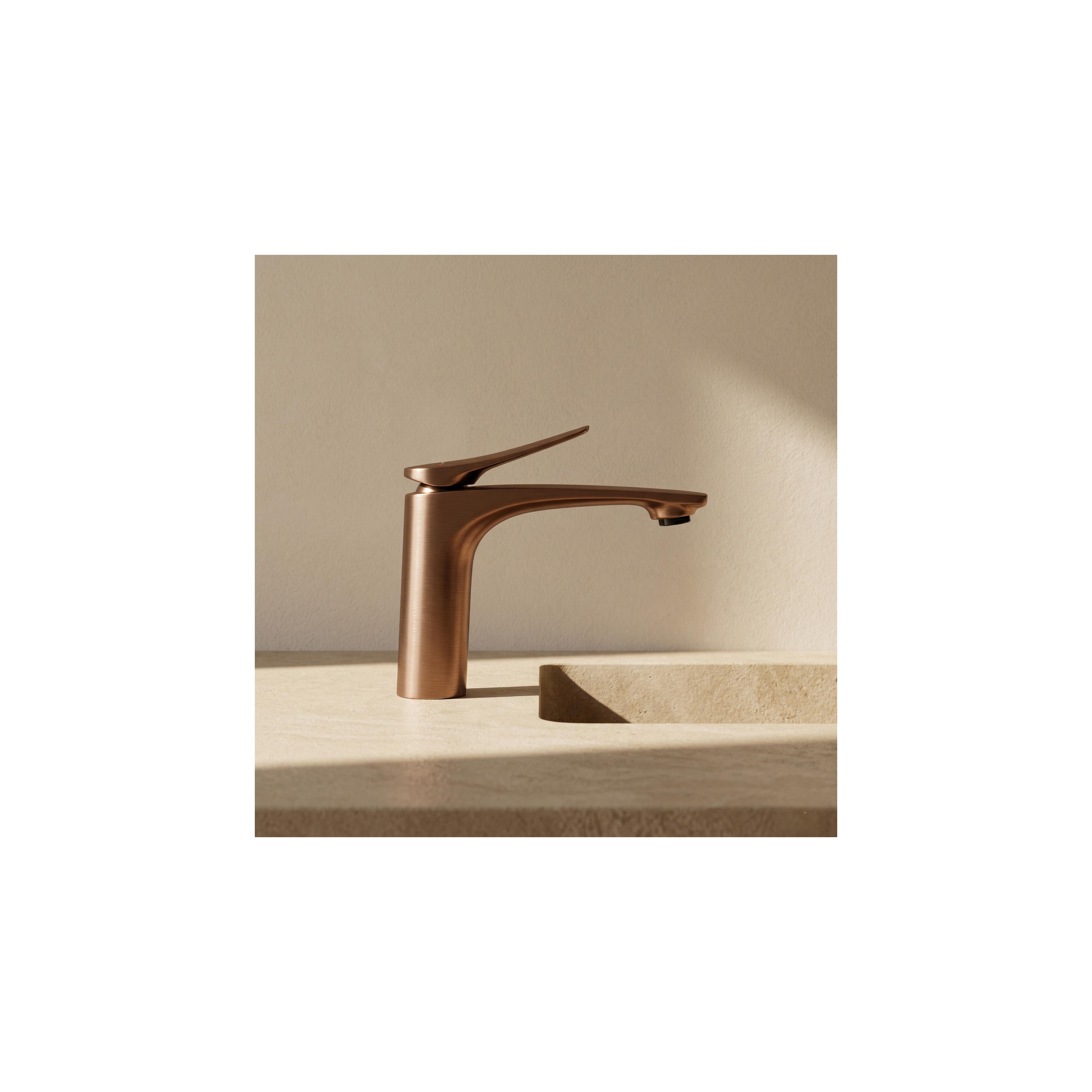Tvättställsblandare PREMIUM REA Vision Copper Brush Low