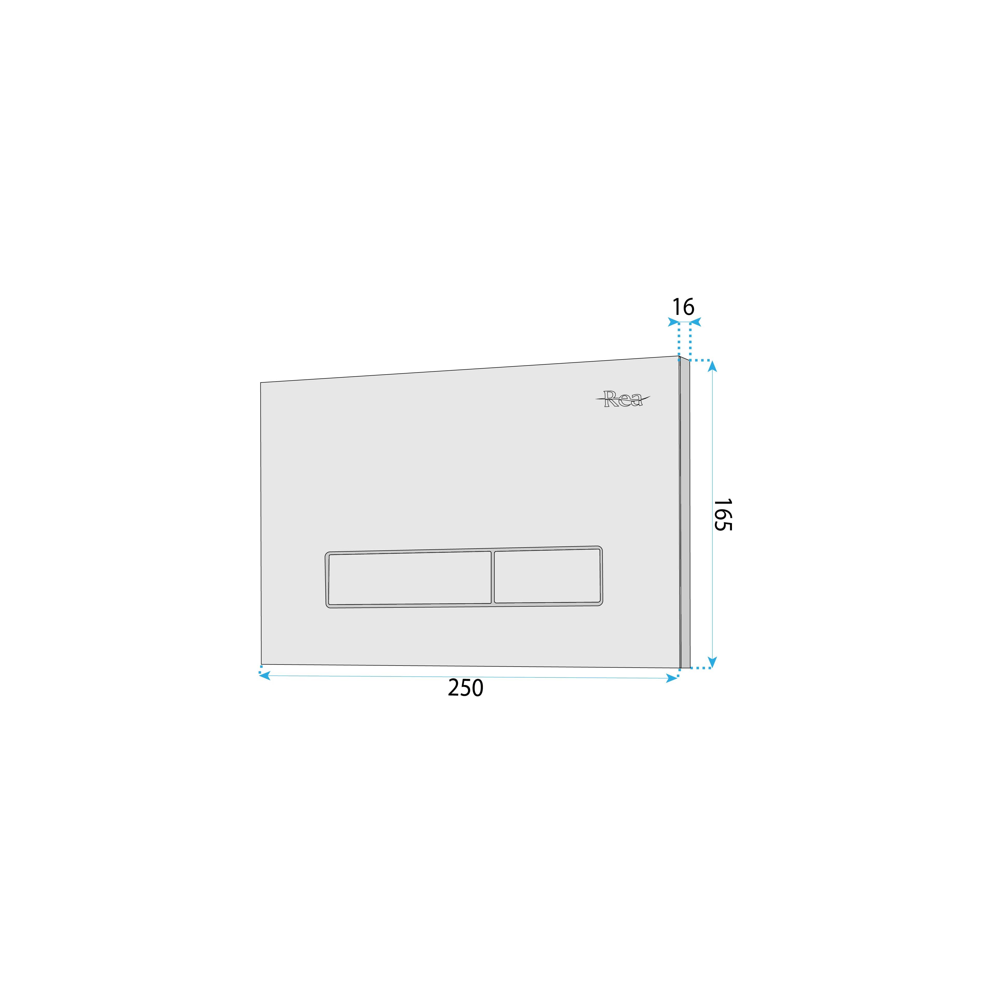 WC öblítő gomb Rea HD K011A-Q és Slim 024N Chrome