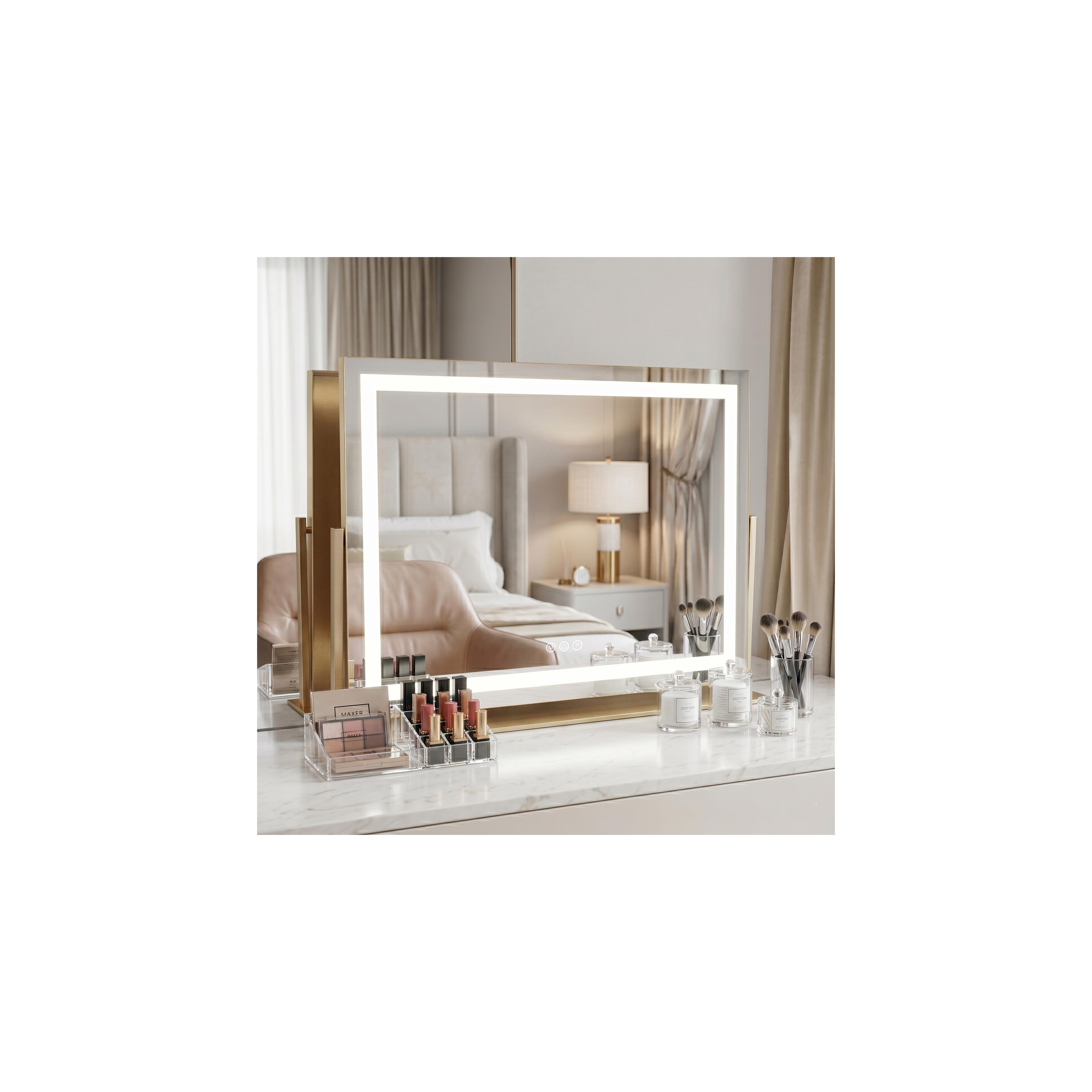 Spiegel LED STUDIO L.Gold 58x45