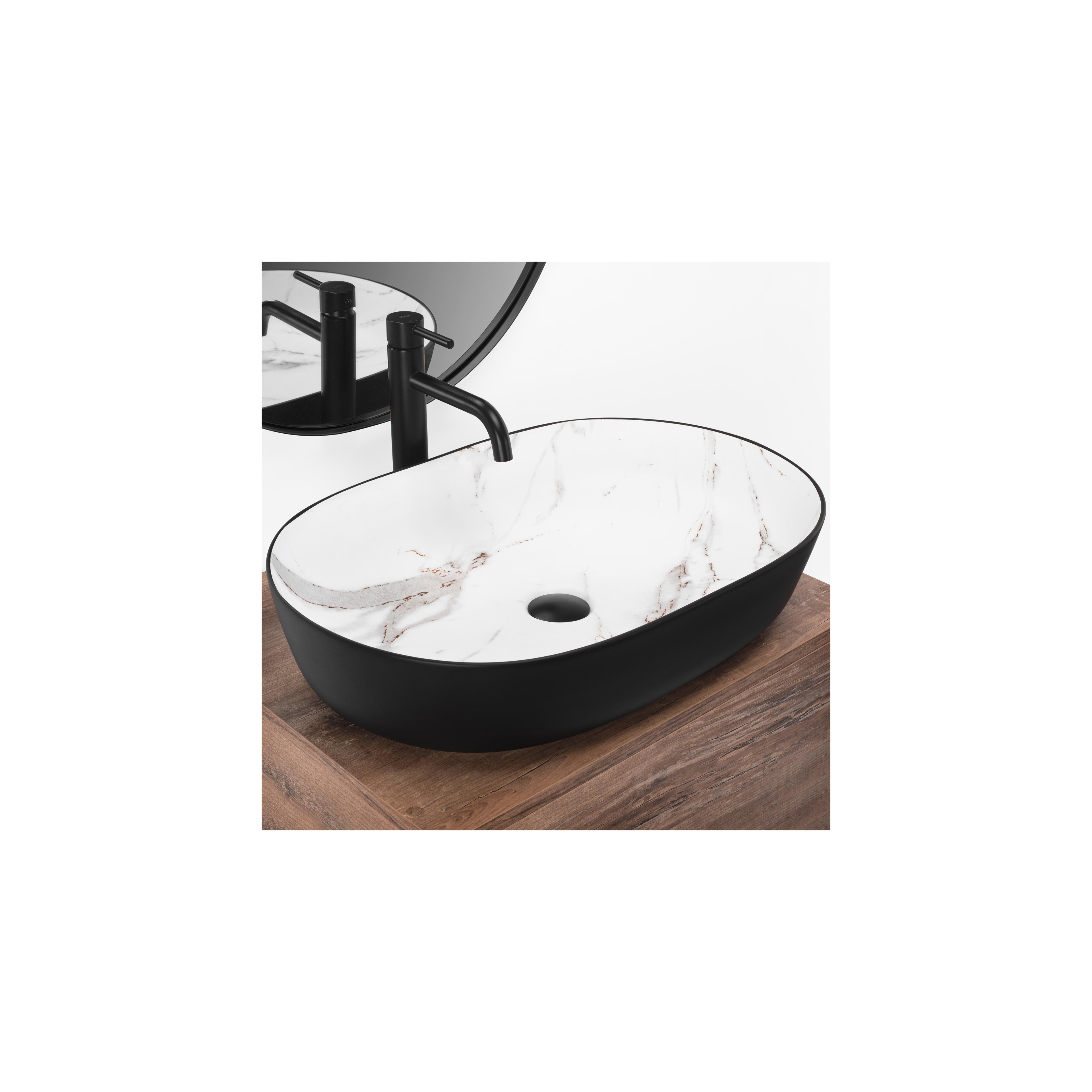 Aufsatzwaschbecken Rea CLEO BLACK AIAX MATT