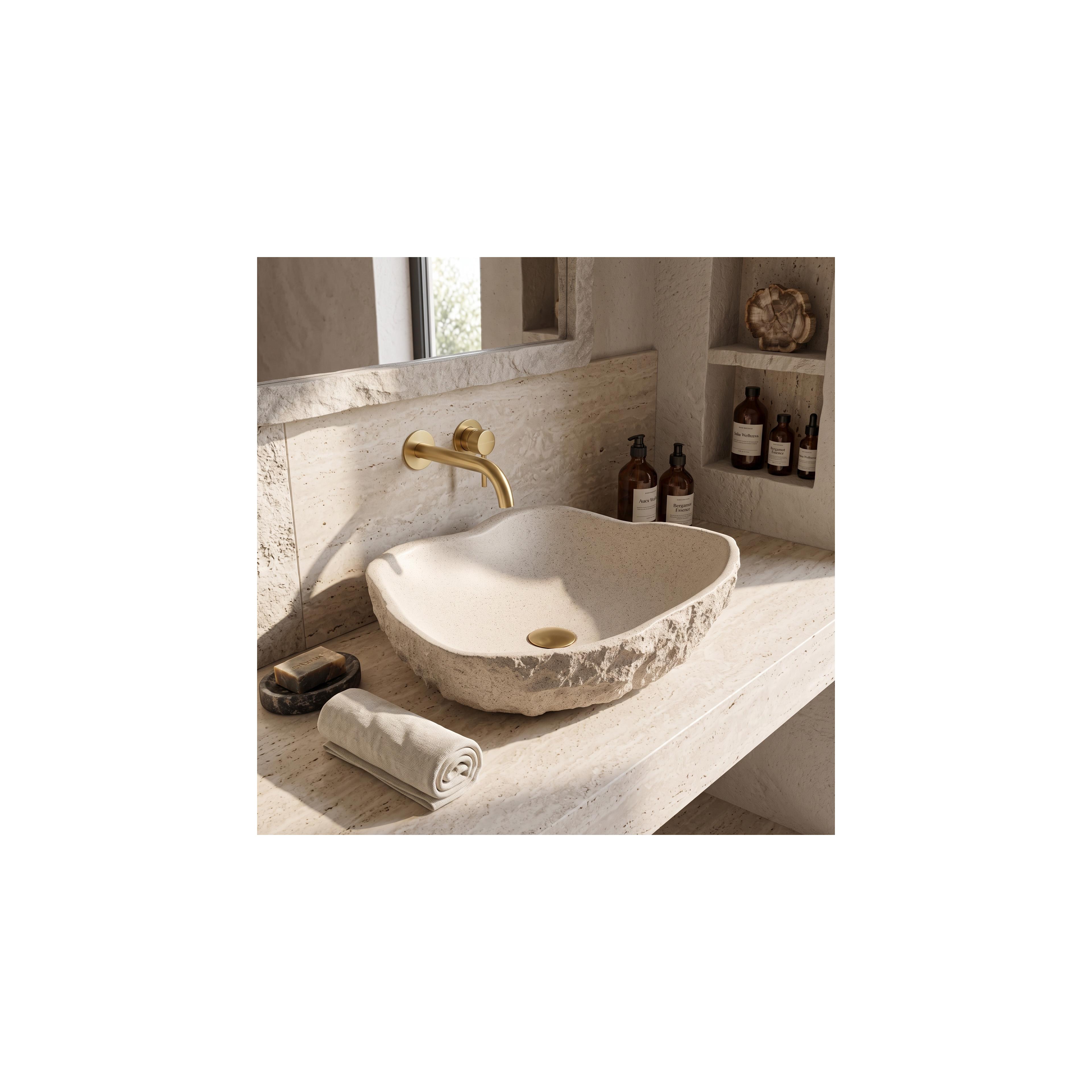Nadgradni umivaonik Rea Isla Warm Beige