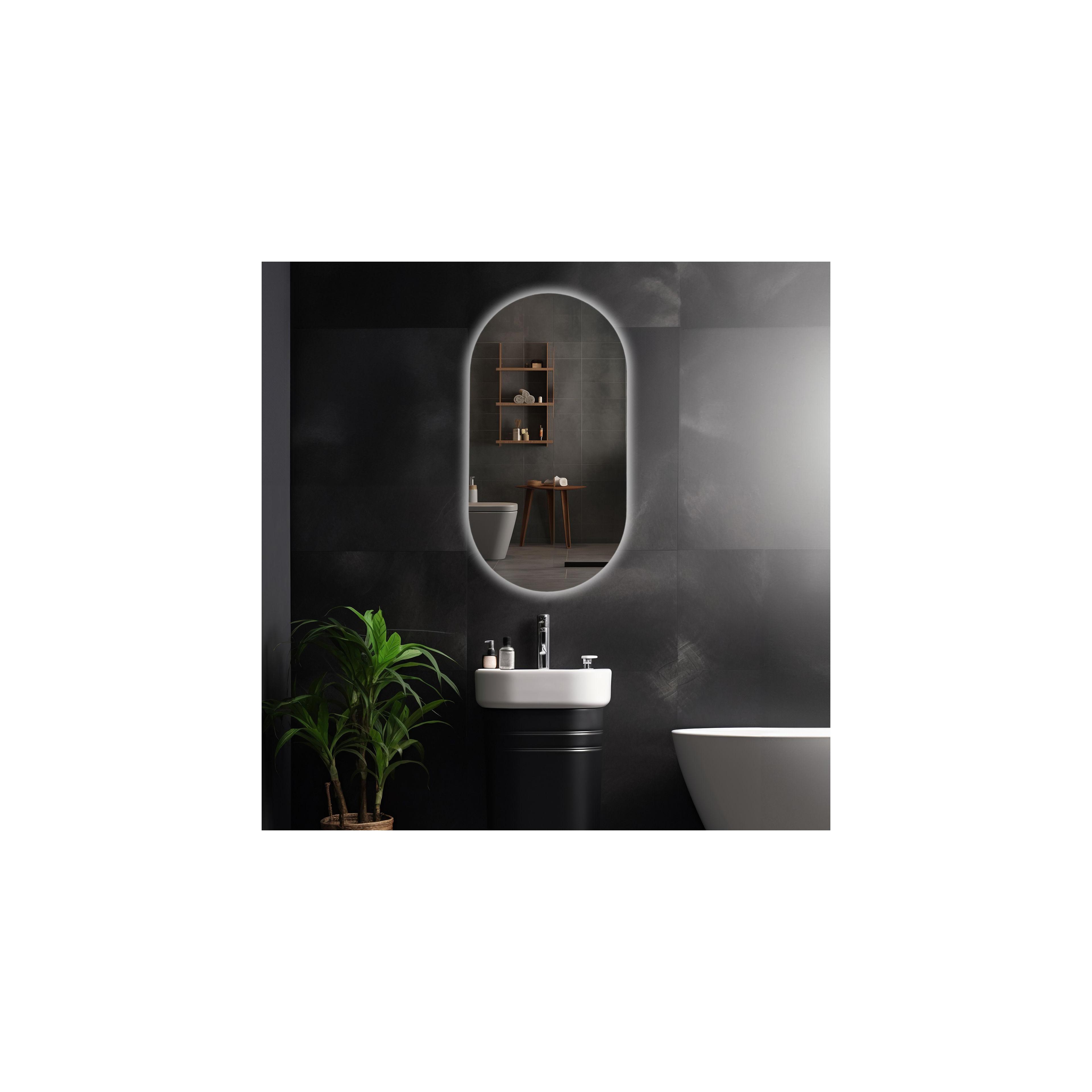 Zrkadlo LED EGG 60x80 cm