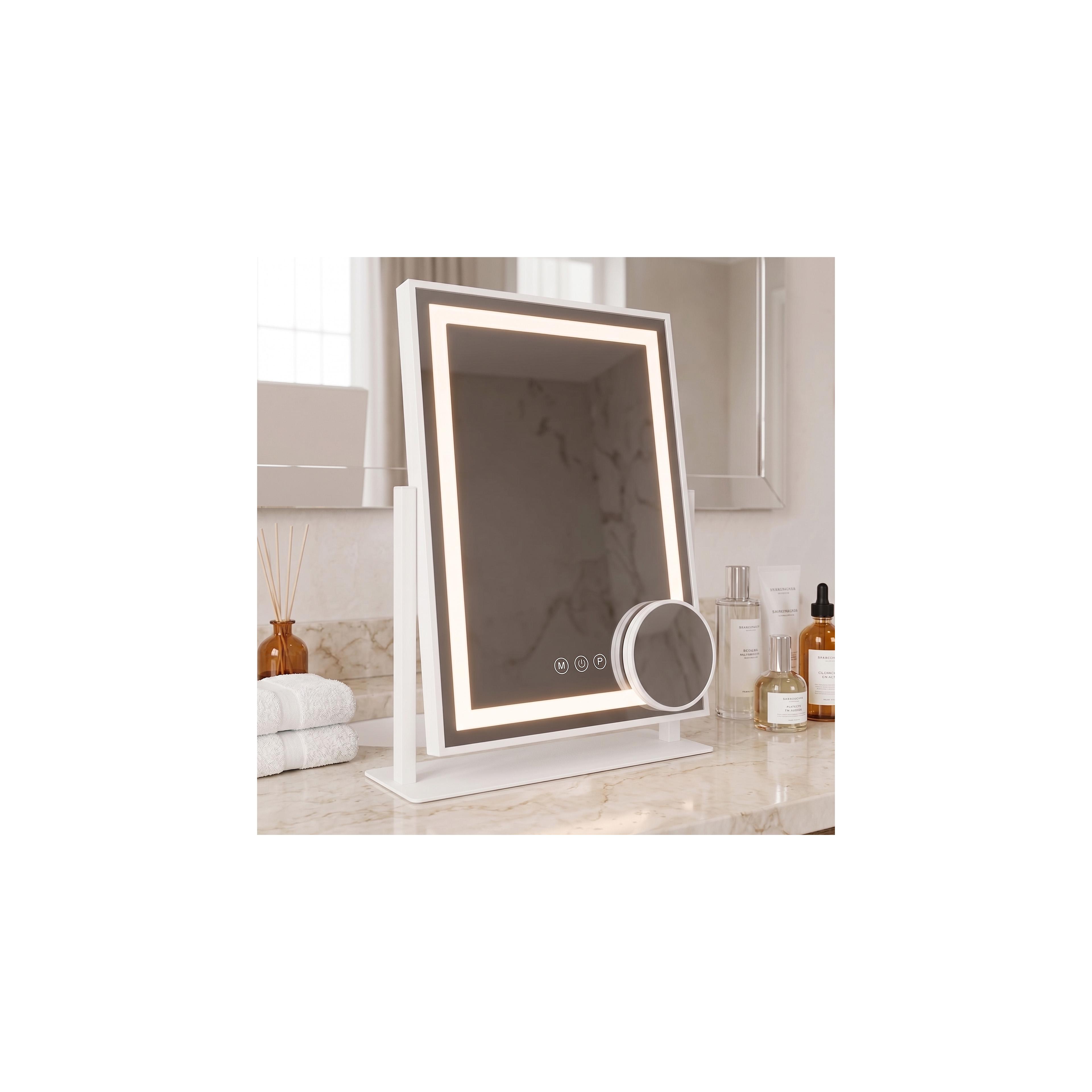 Spiegel LED LUMI White 30x40cm