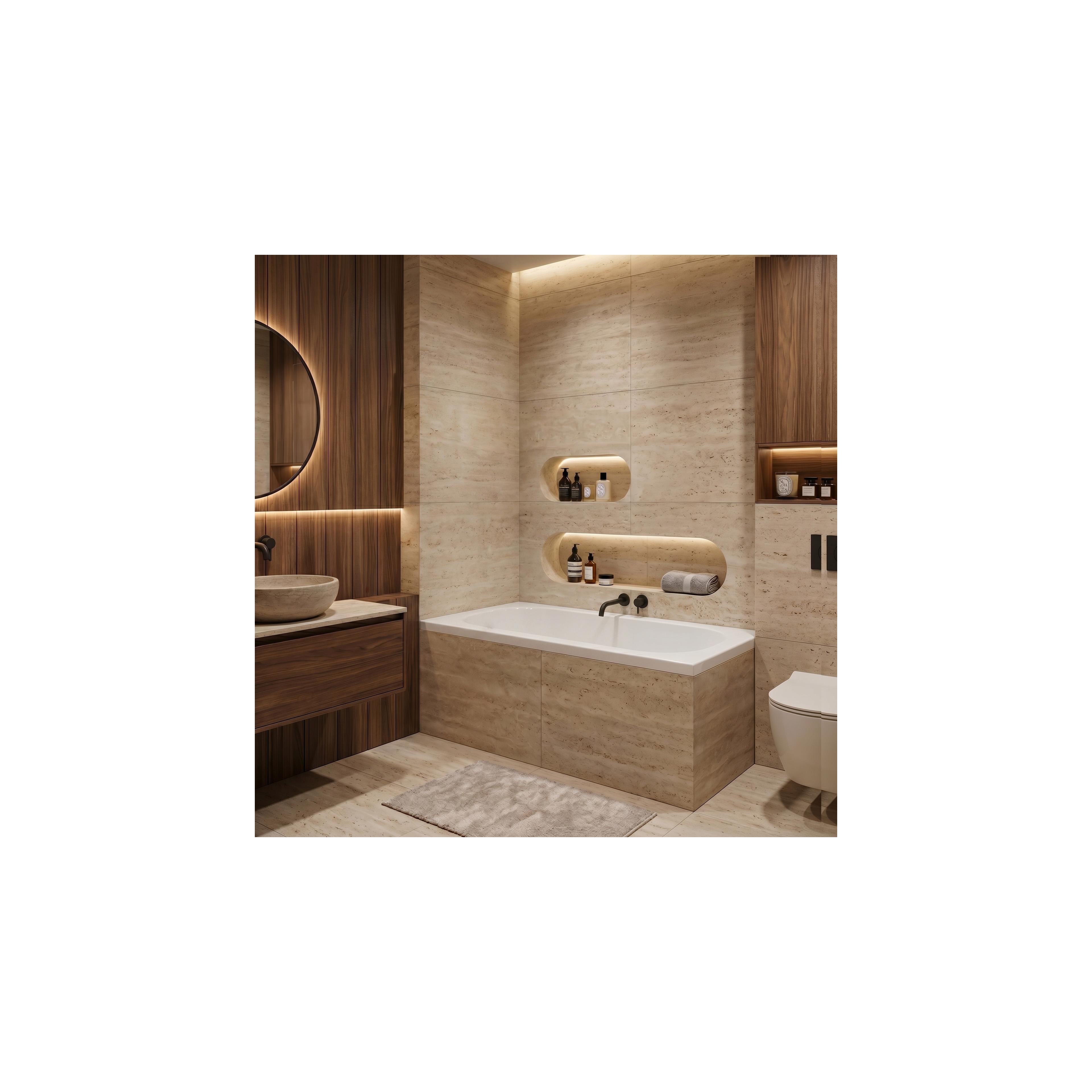 Acryl-Einbaubadewanne Rea Gloria 130