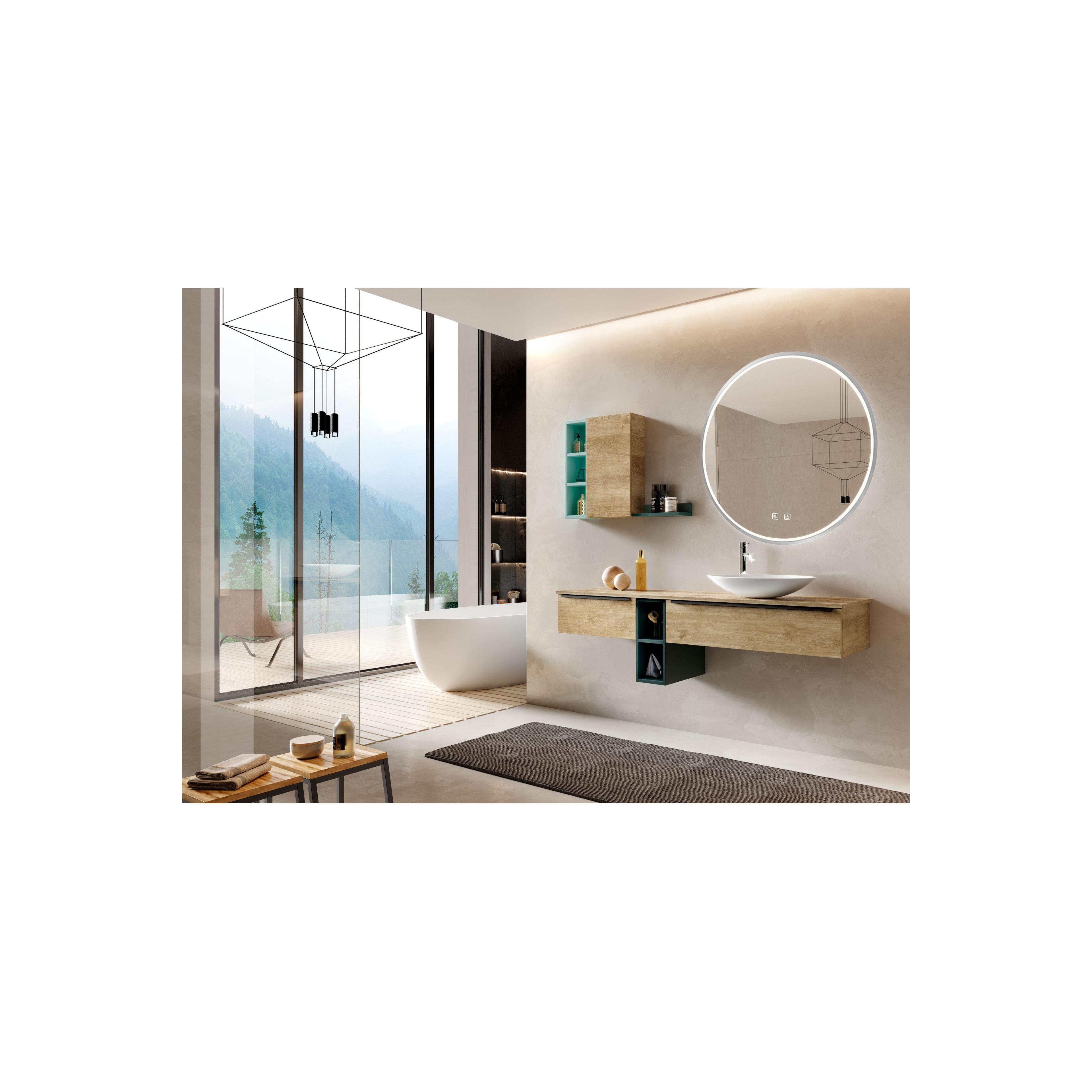 Mirror LED 70cm MMJ BRUSH SILVER