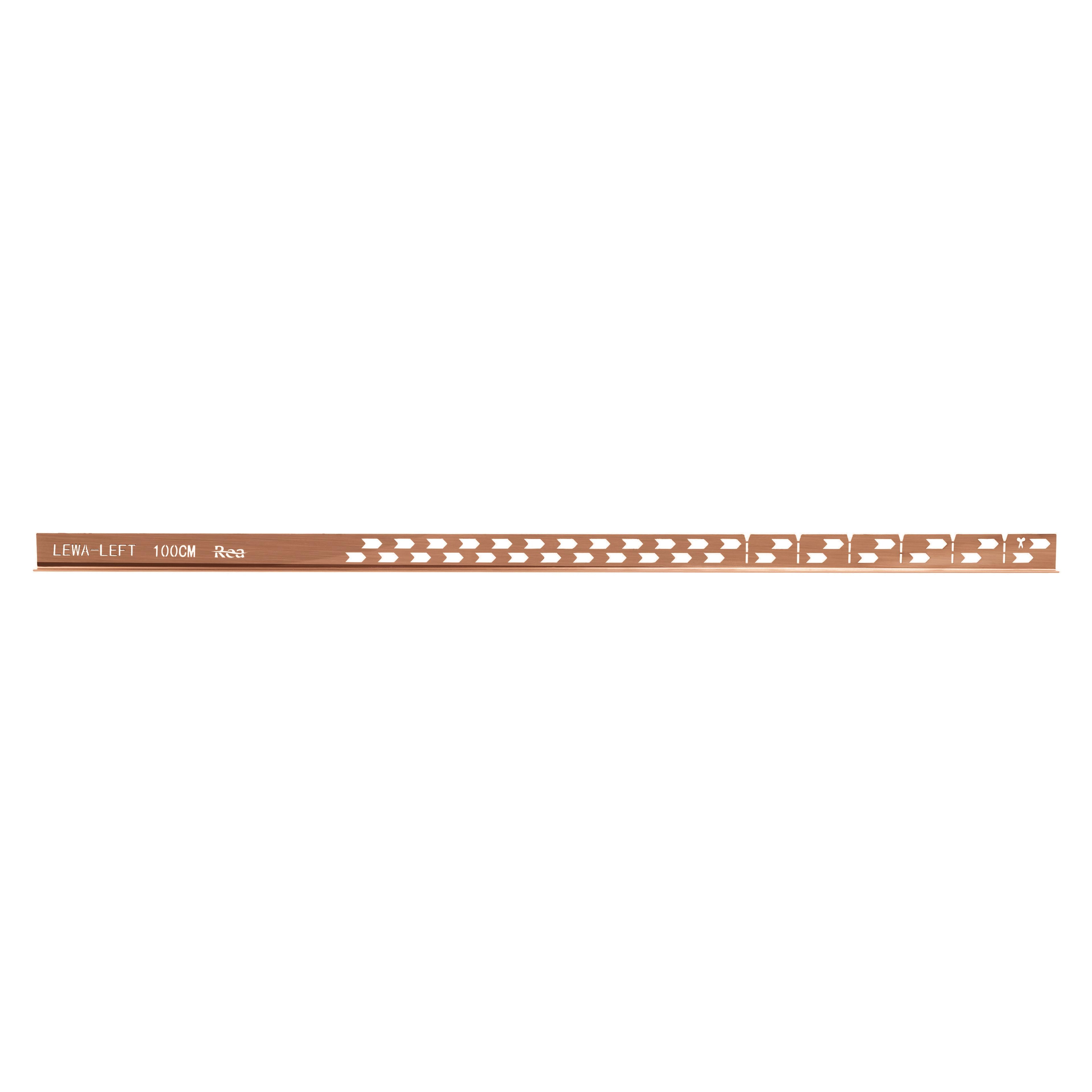 Shower tray skirting panel 100cm Brush Copper