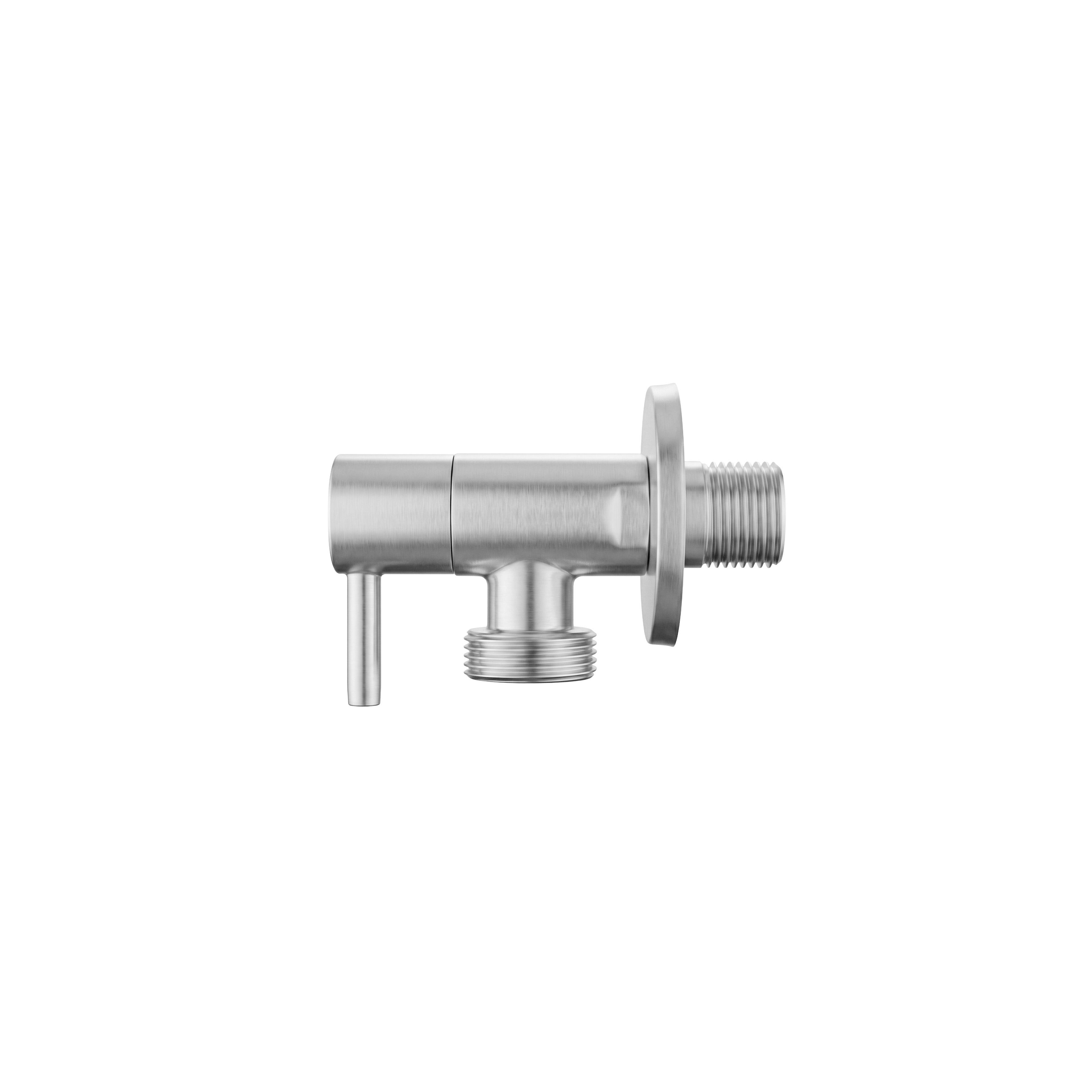 Ъглов вентил 1/2" x 3/4" Brush Nickel