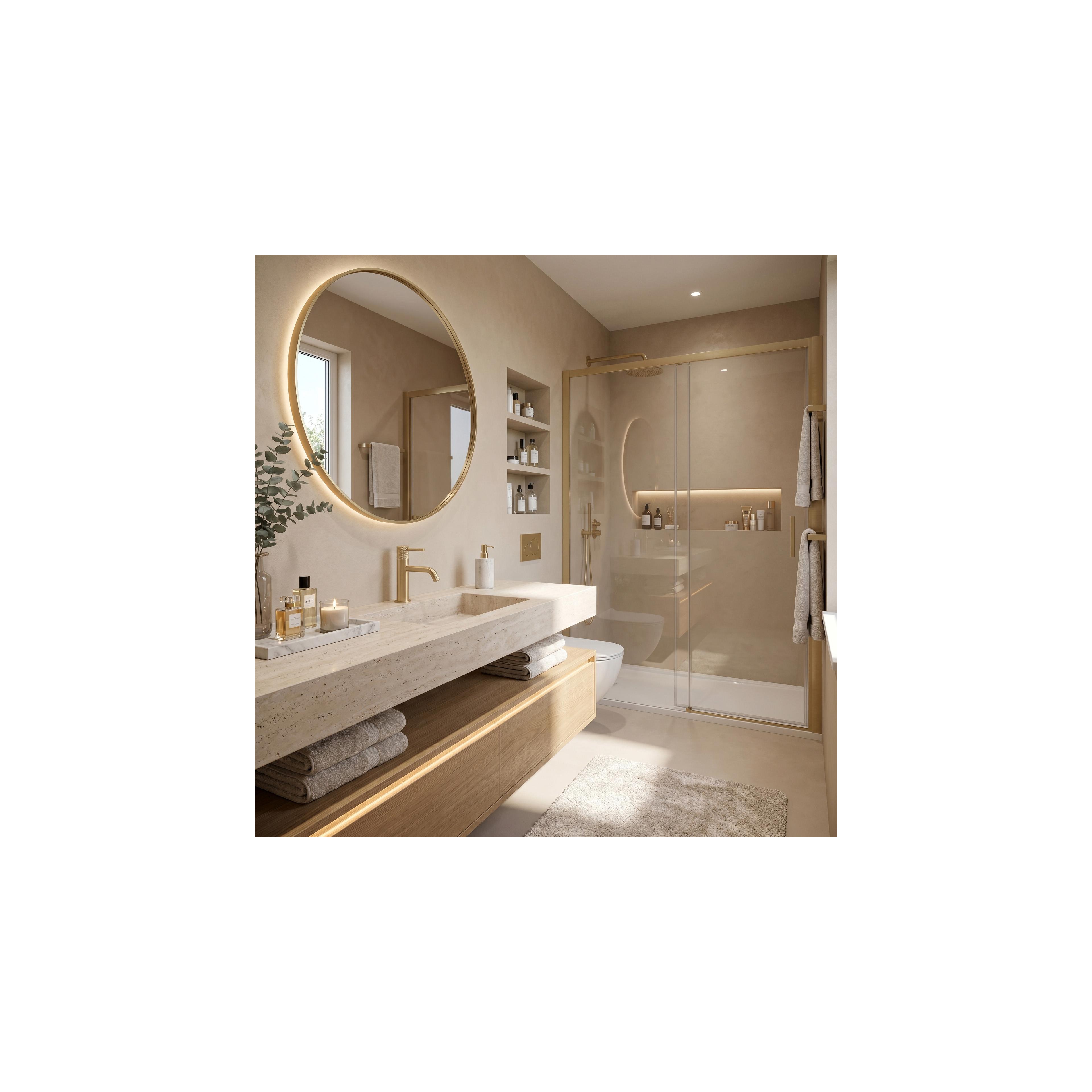 Waschbeckenarmatur Rea Venti Brush Gold Low