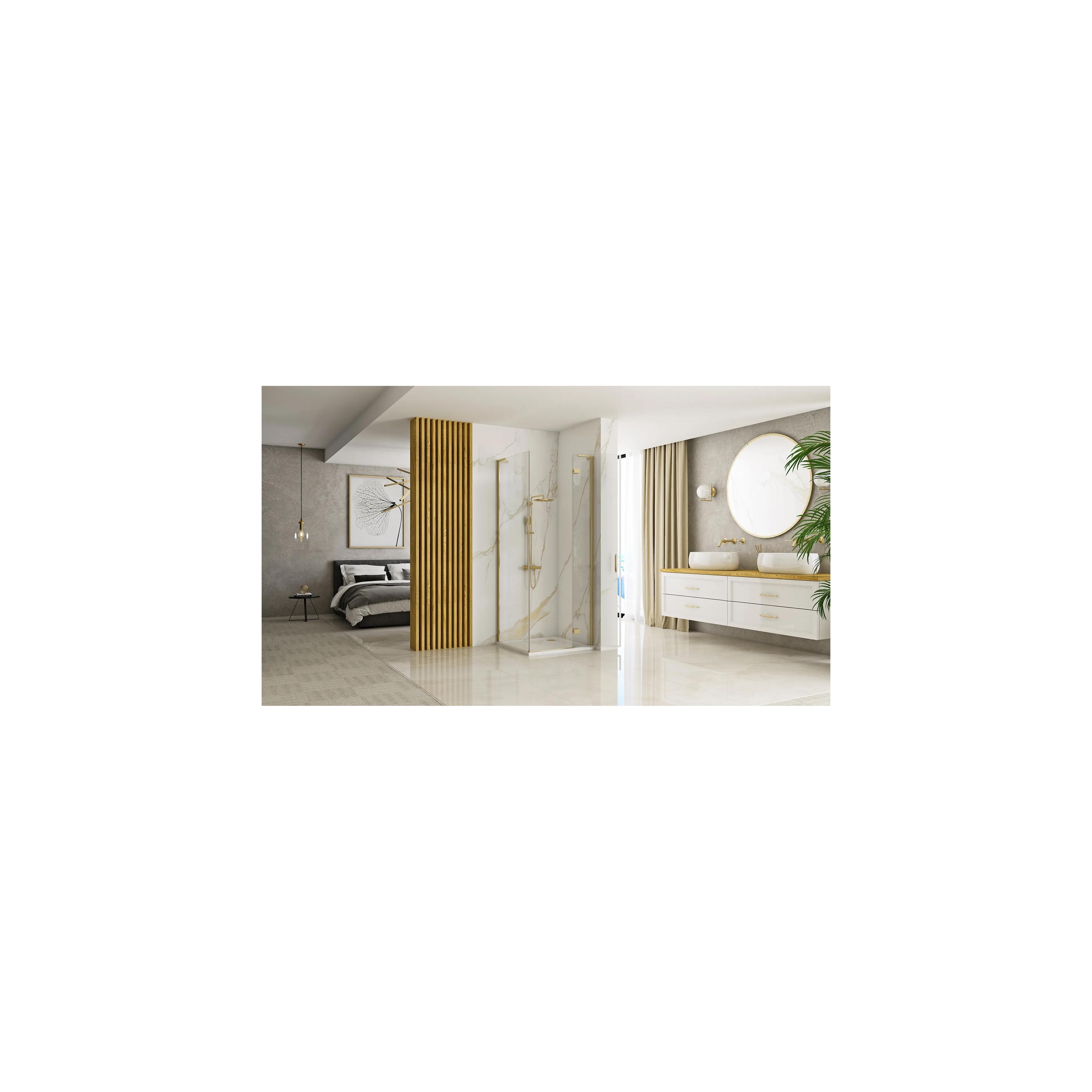 Cabina de ducha REA Hugo 80x80 Gold Brush