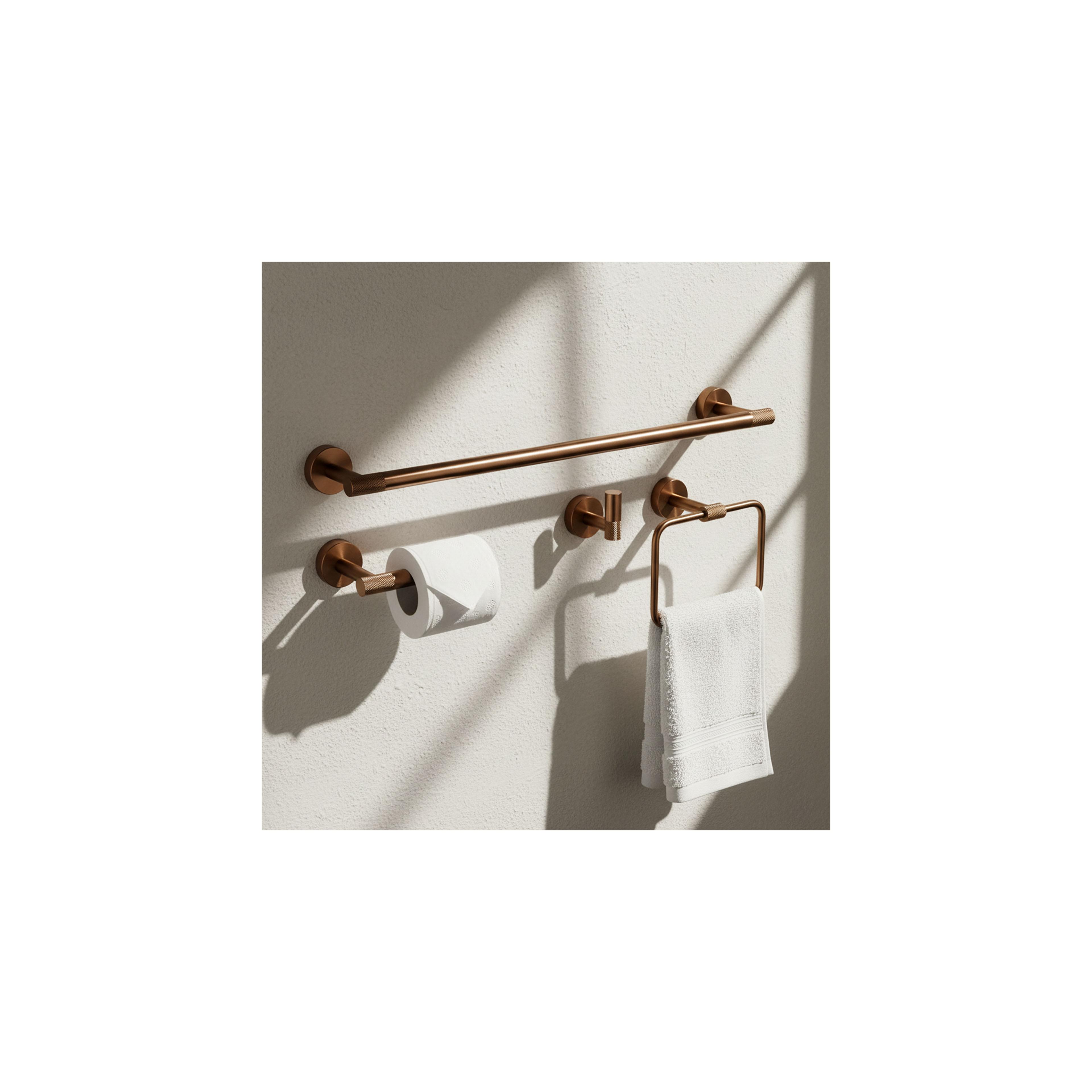 Badezimmer-Accessoire-Set GRID Brush Copper 4-teilig