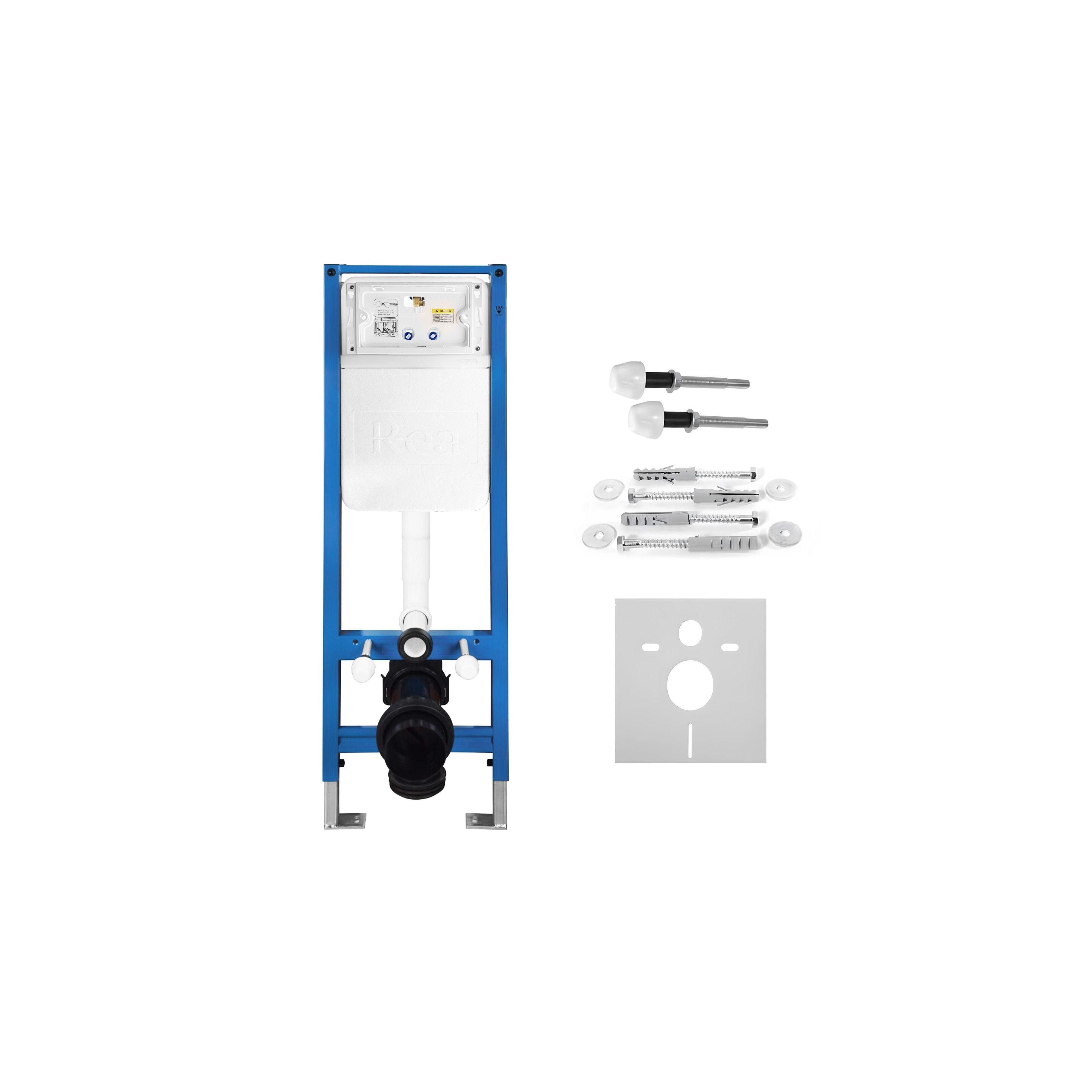 Montagerahmen Unterputz-Set Slim 024N für WC-Becken mit T-Taste Gebürstetes Kupfer