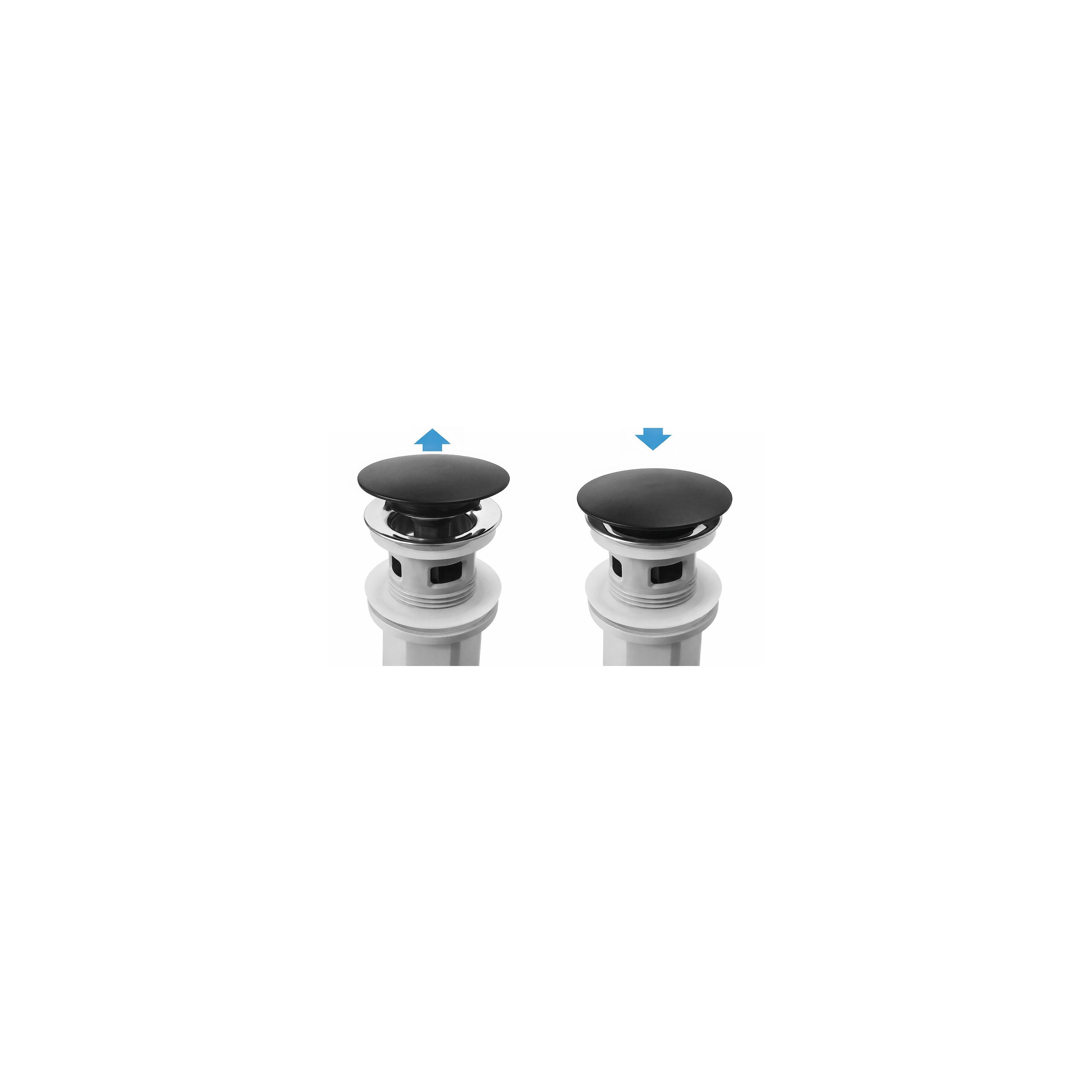 Waschbecken-Siphon Klik-Klak Universal REA Flow Black