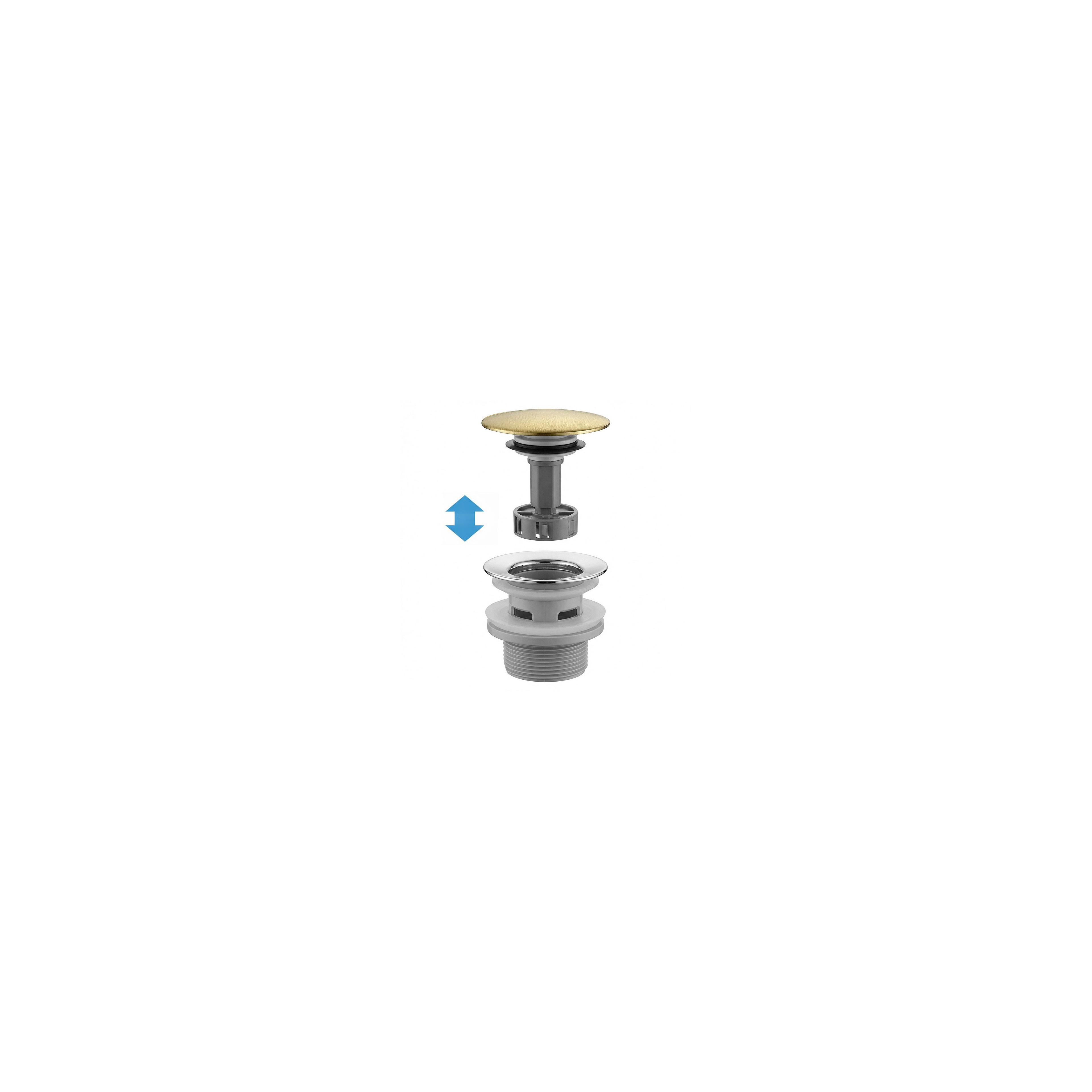 Waschbecken-Siphon Klik-Klak Universal REA Flow Brush  Gold