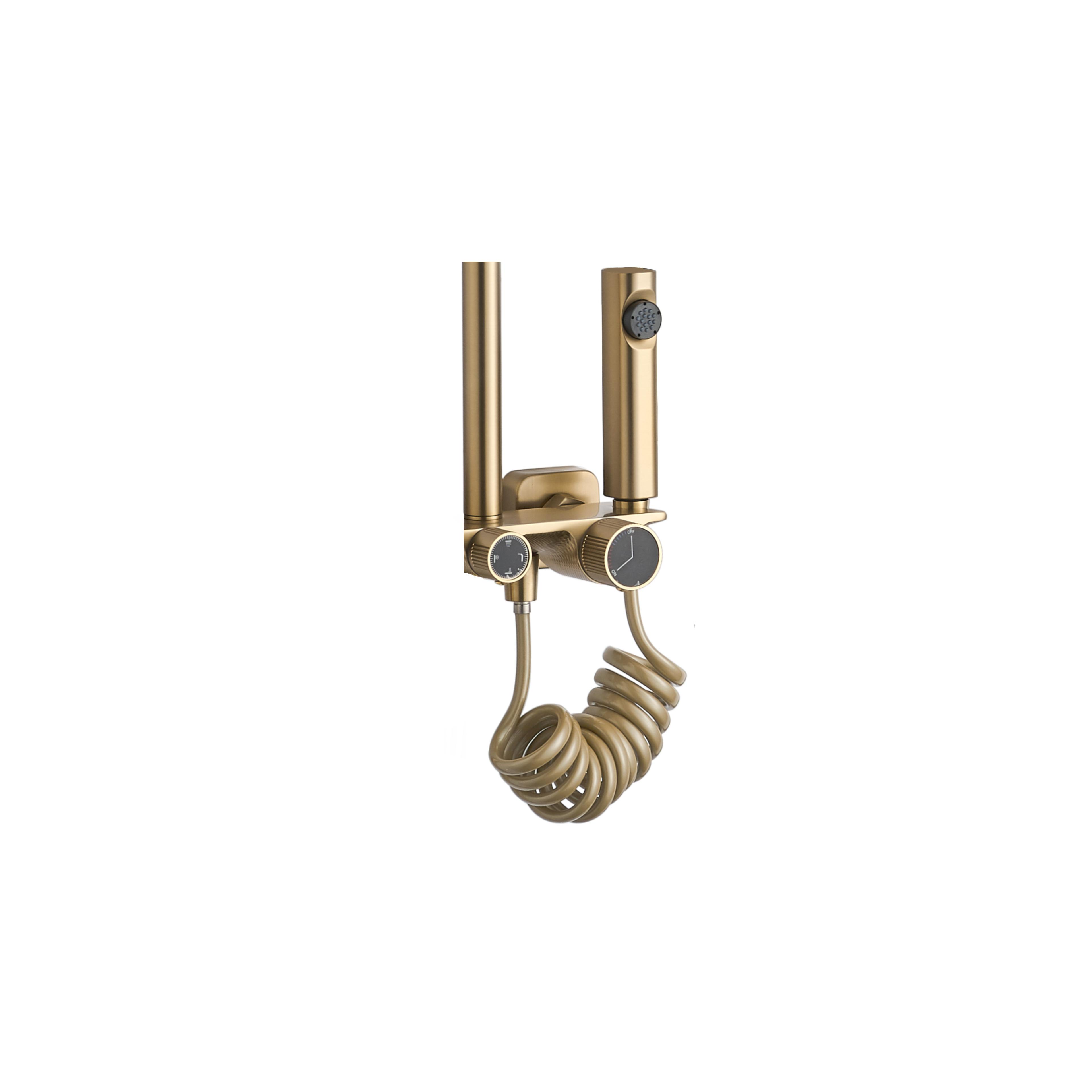 Душова стійка REA HELIX Brush Gold
