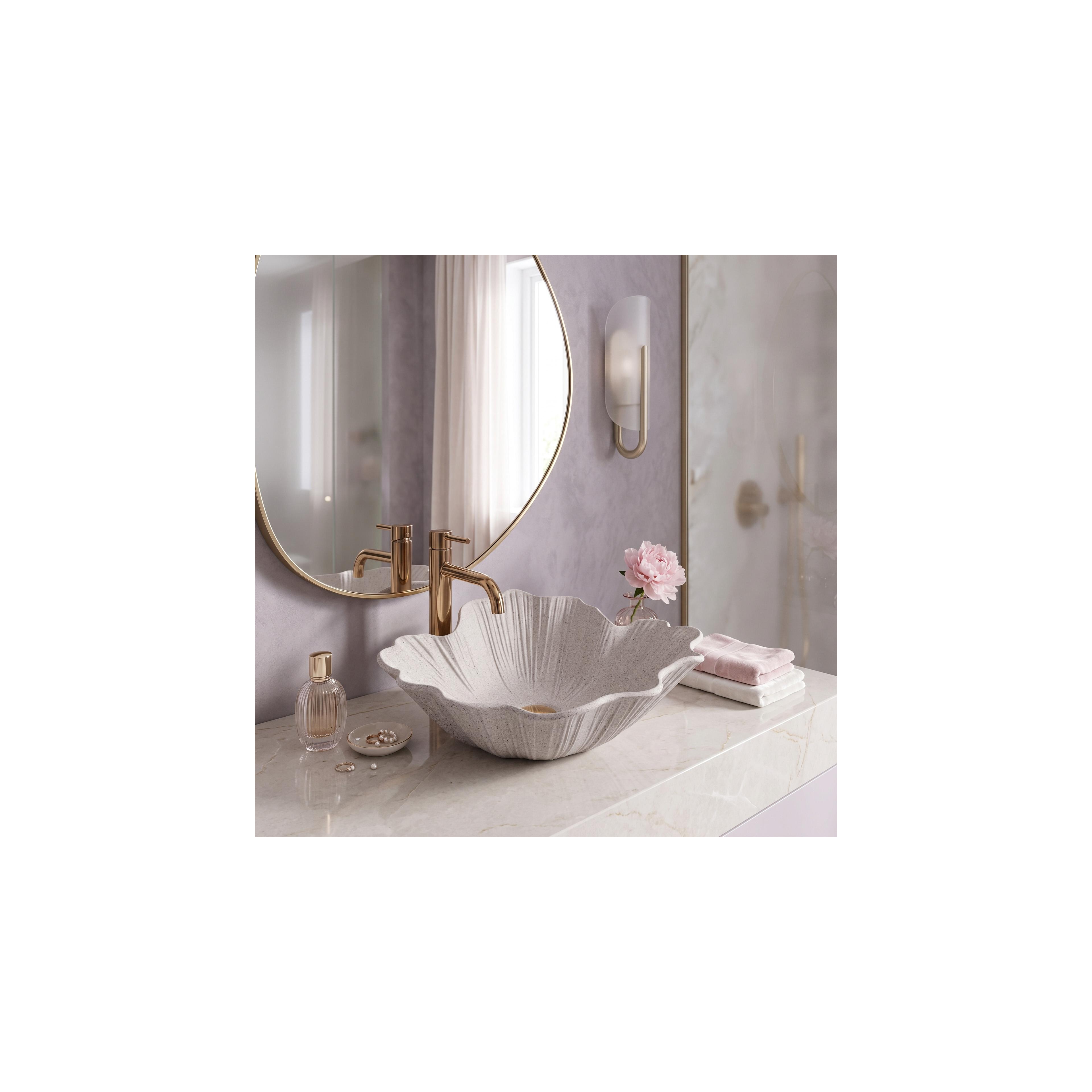 Aufsatzwaschbecken Rea Flower Beige