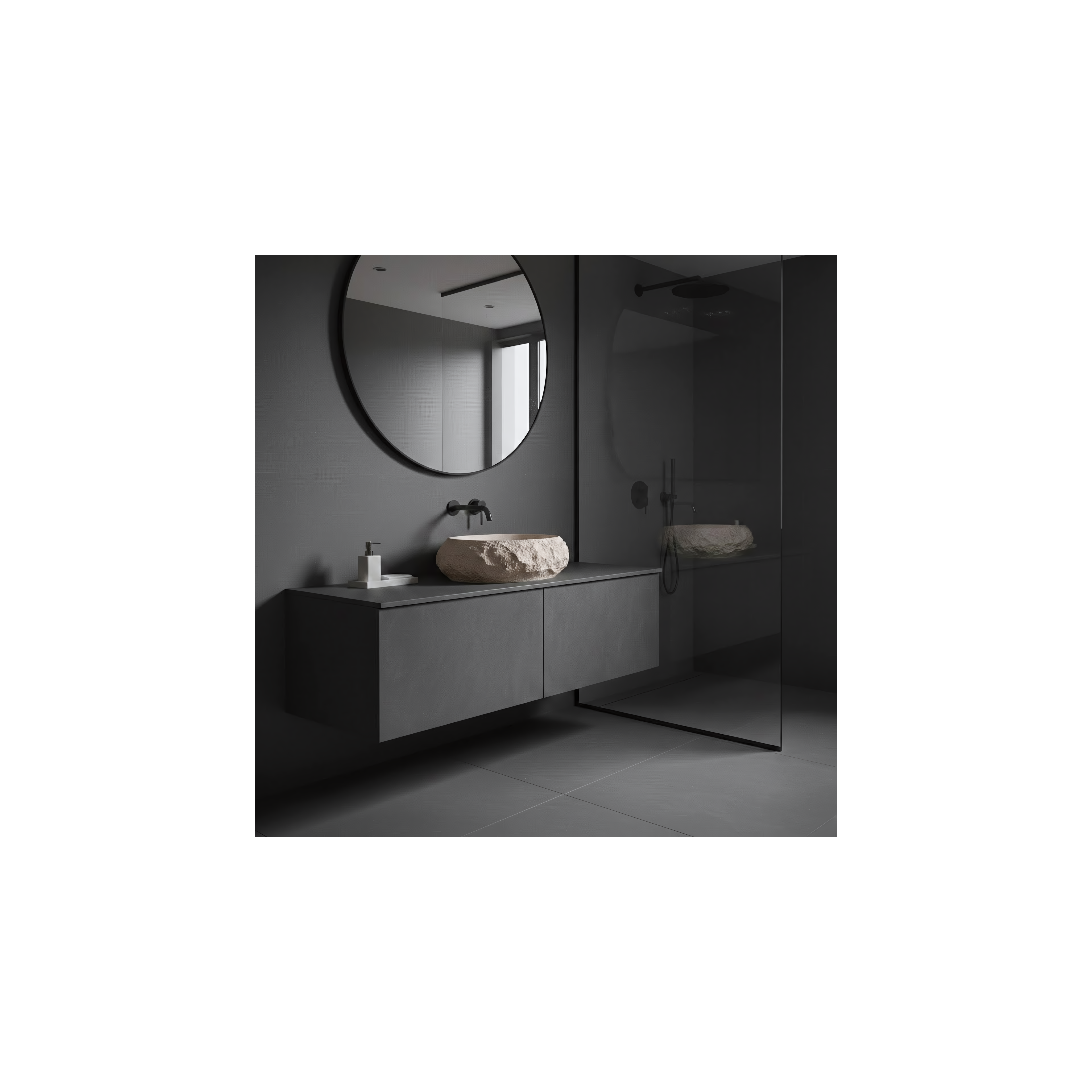 Aufsatzwaschbecken Rea Mika Warm Beige