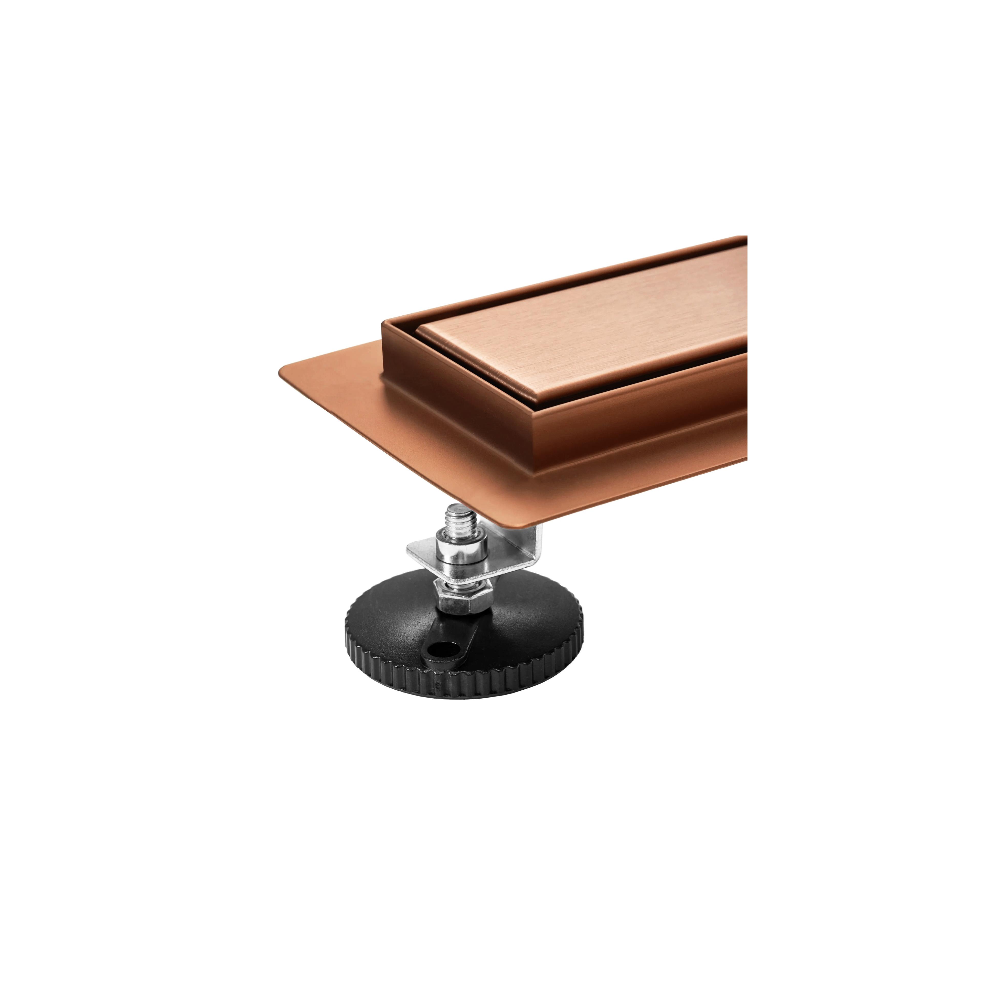 Scarico lineare REA Neox pro Brush Copper 100