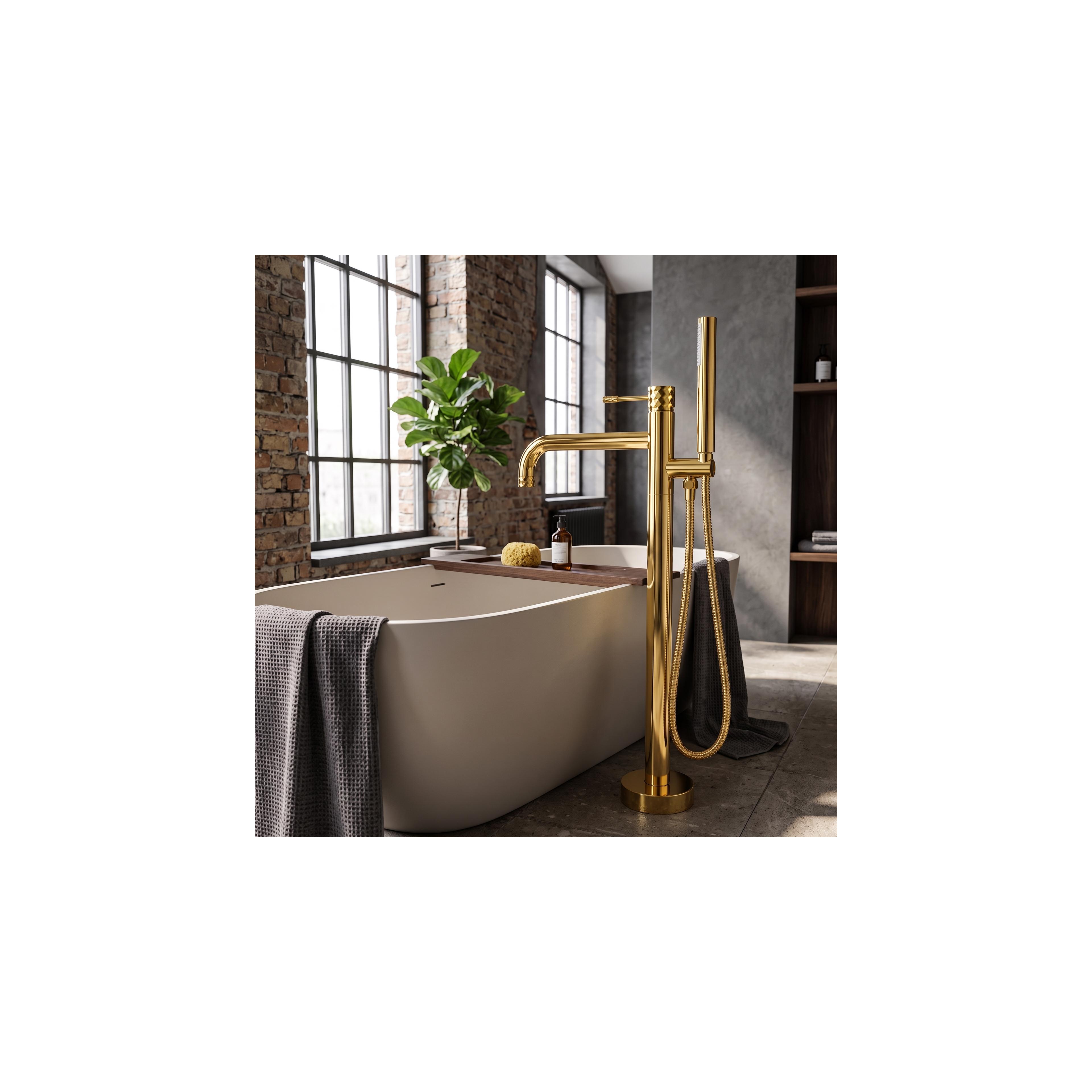 Free-standing faucet Rea Lungo Diamond Gold