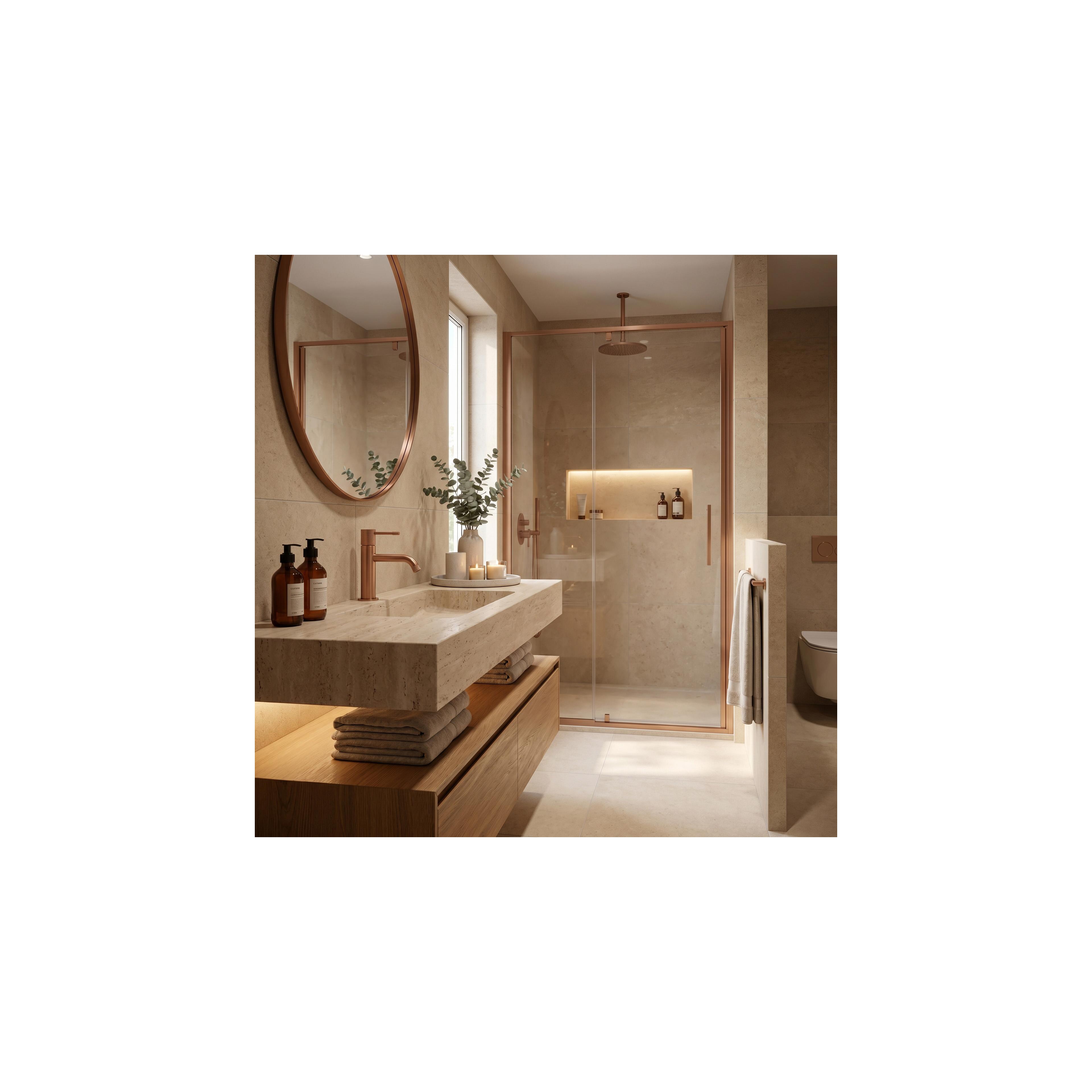 Waschbeckenarmatur Rea Venti Brush Copper Low