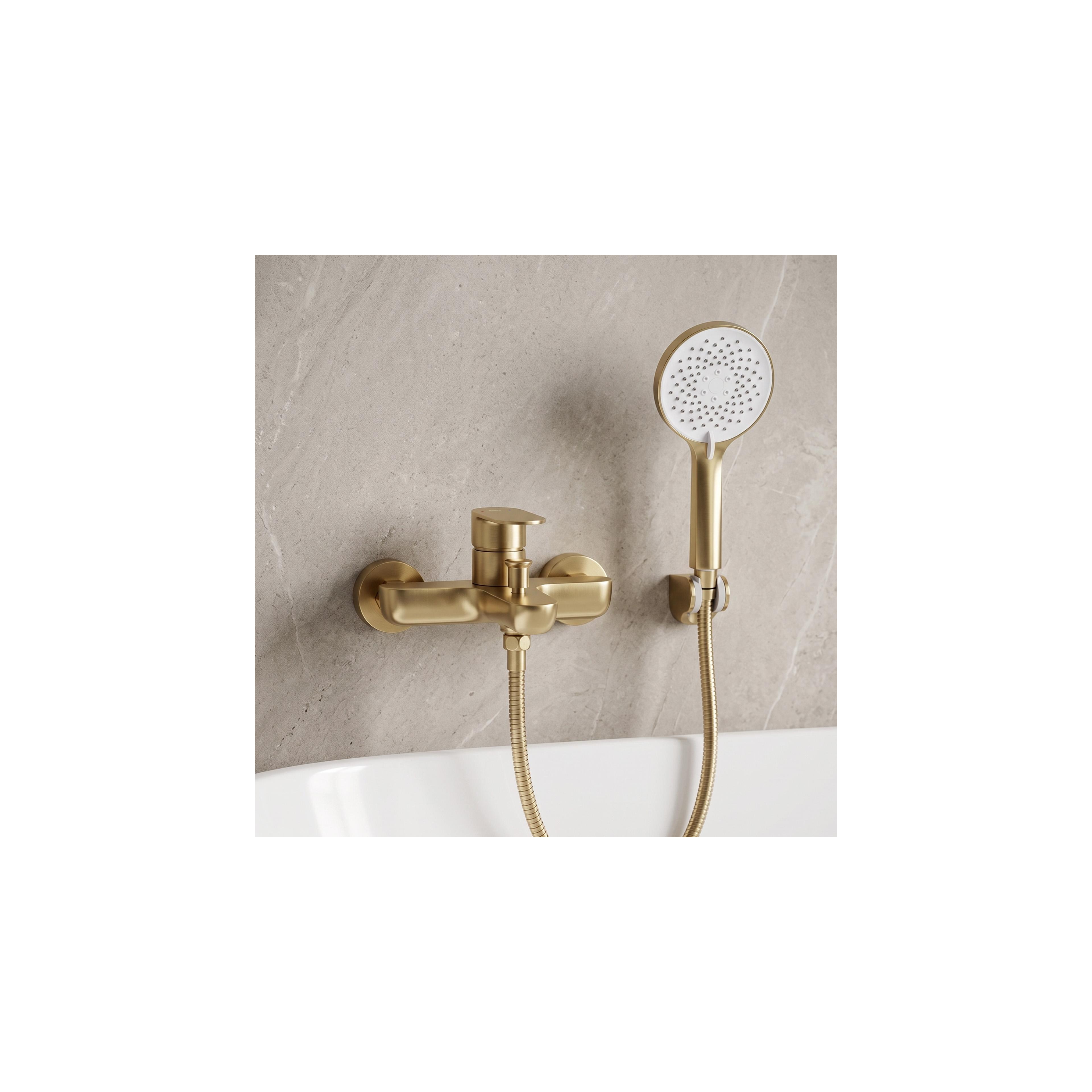 Badkarsblandare REA Logan Brush Gold
