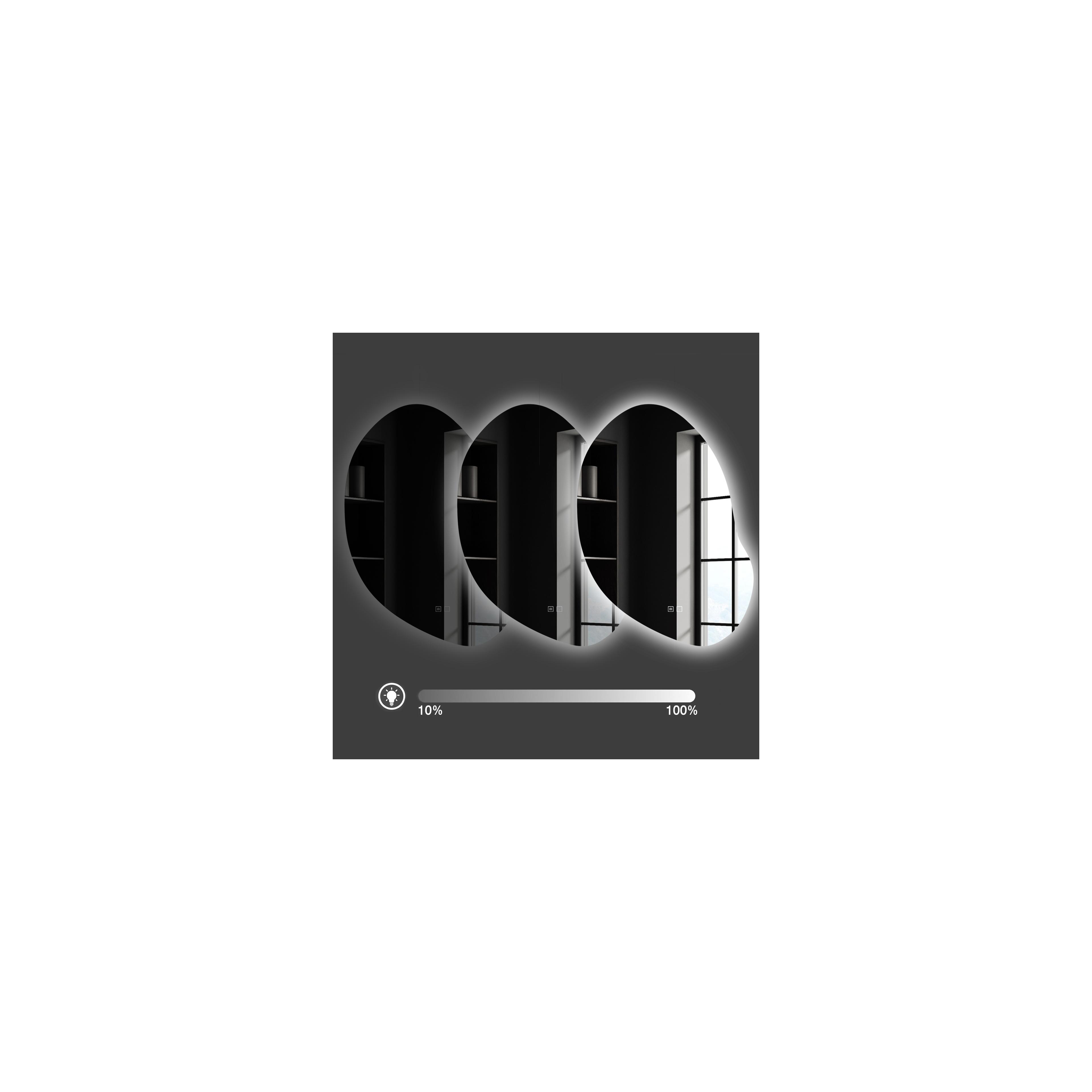 Spiegel LED 80x60cm CLOUD C