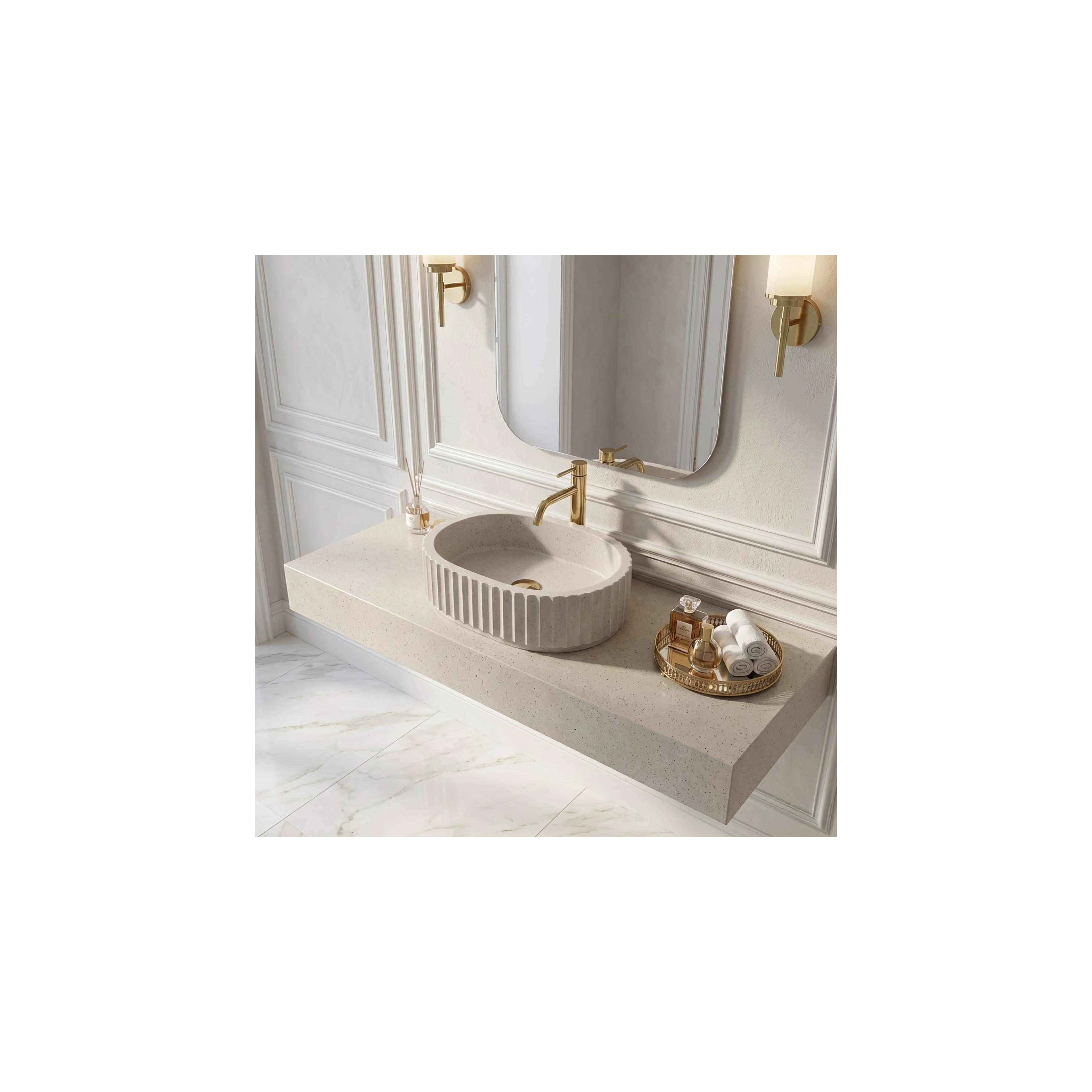 Aufsatzwaschbecken Rea Margaret Beige