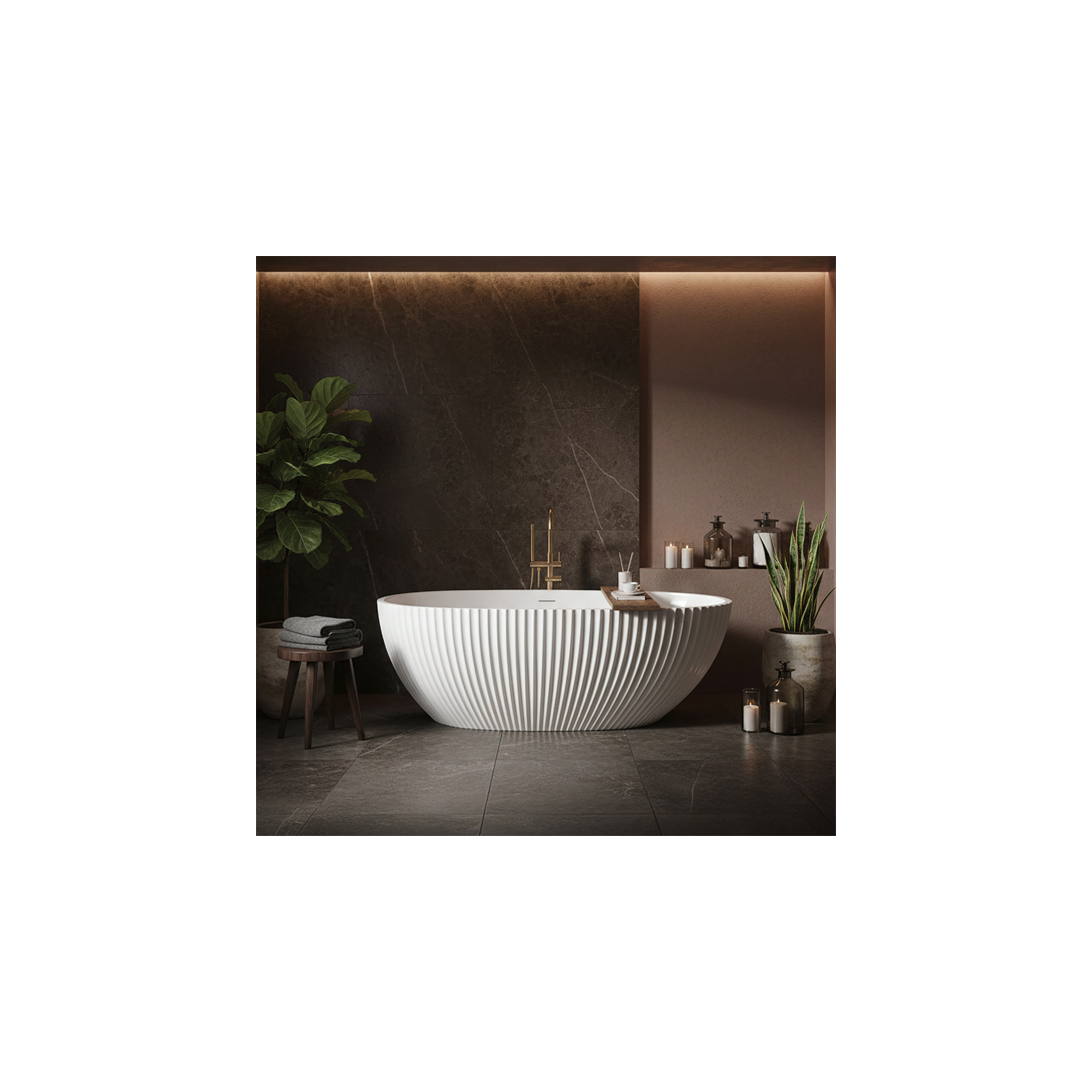 Freistehende Acrylbadewanne Carmen 170