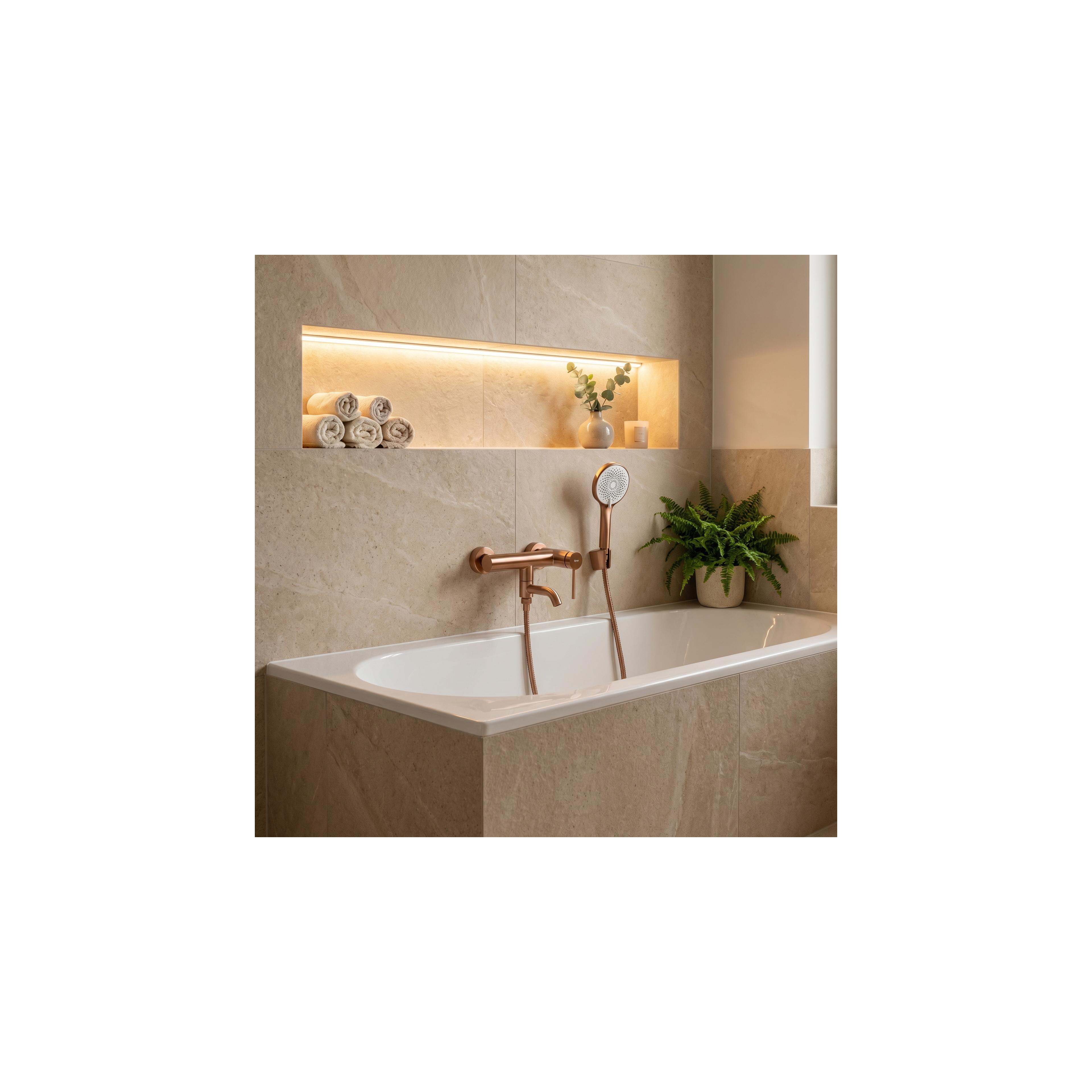 Badkraan Rea Clif Brushed Copper