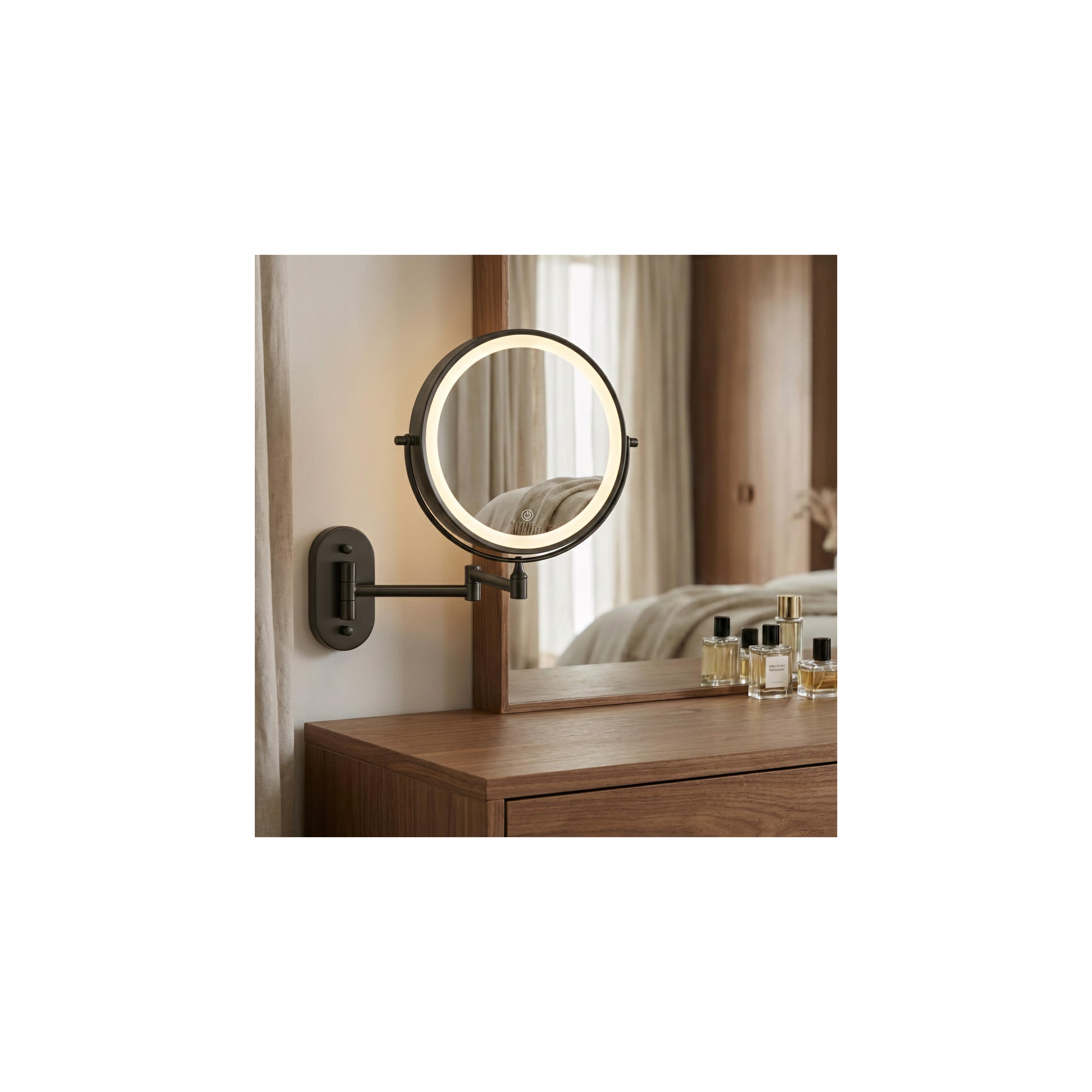 Mirror LED Glow Black