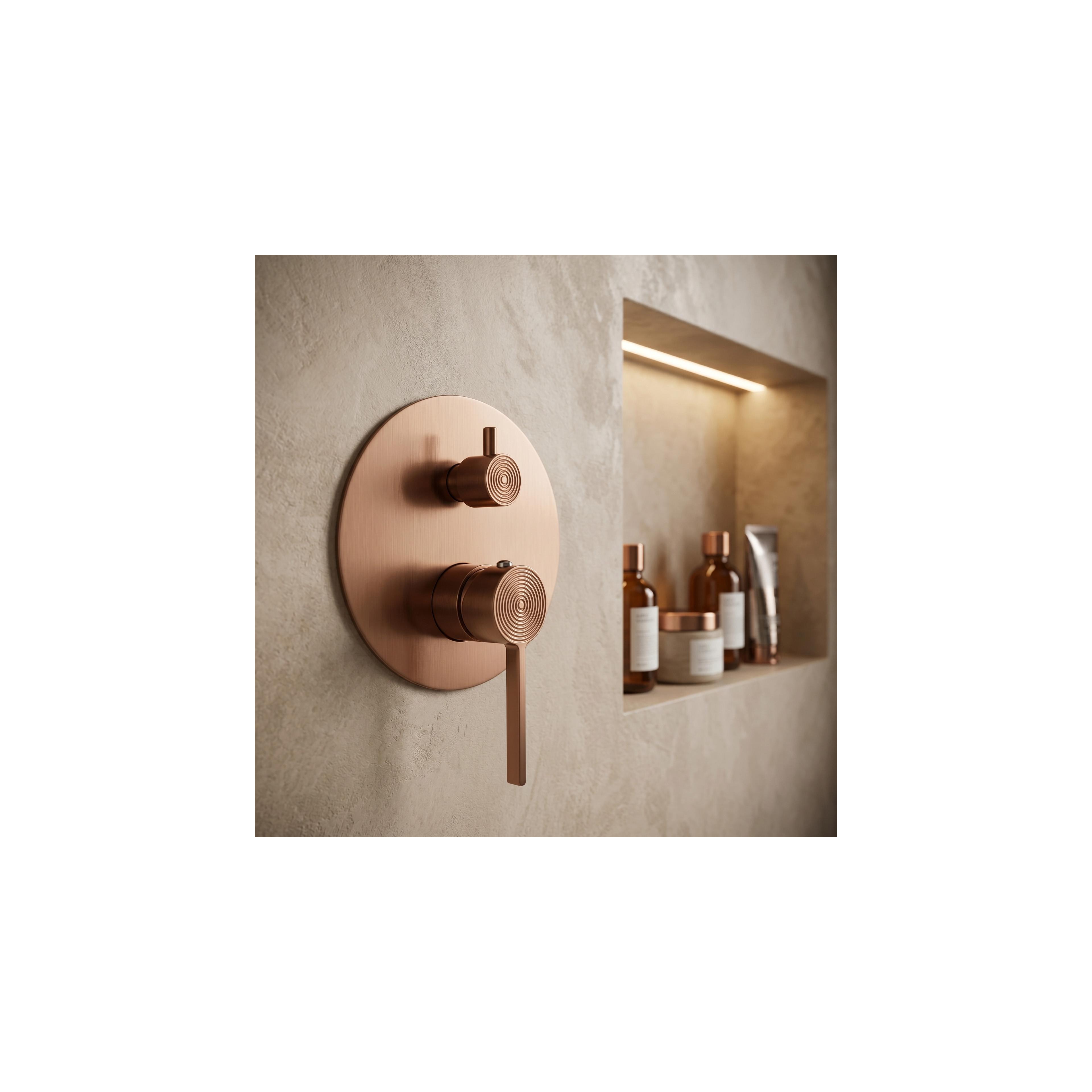 Inbyggd duschset Rea Foster Brush Copper + BOX