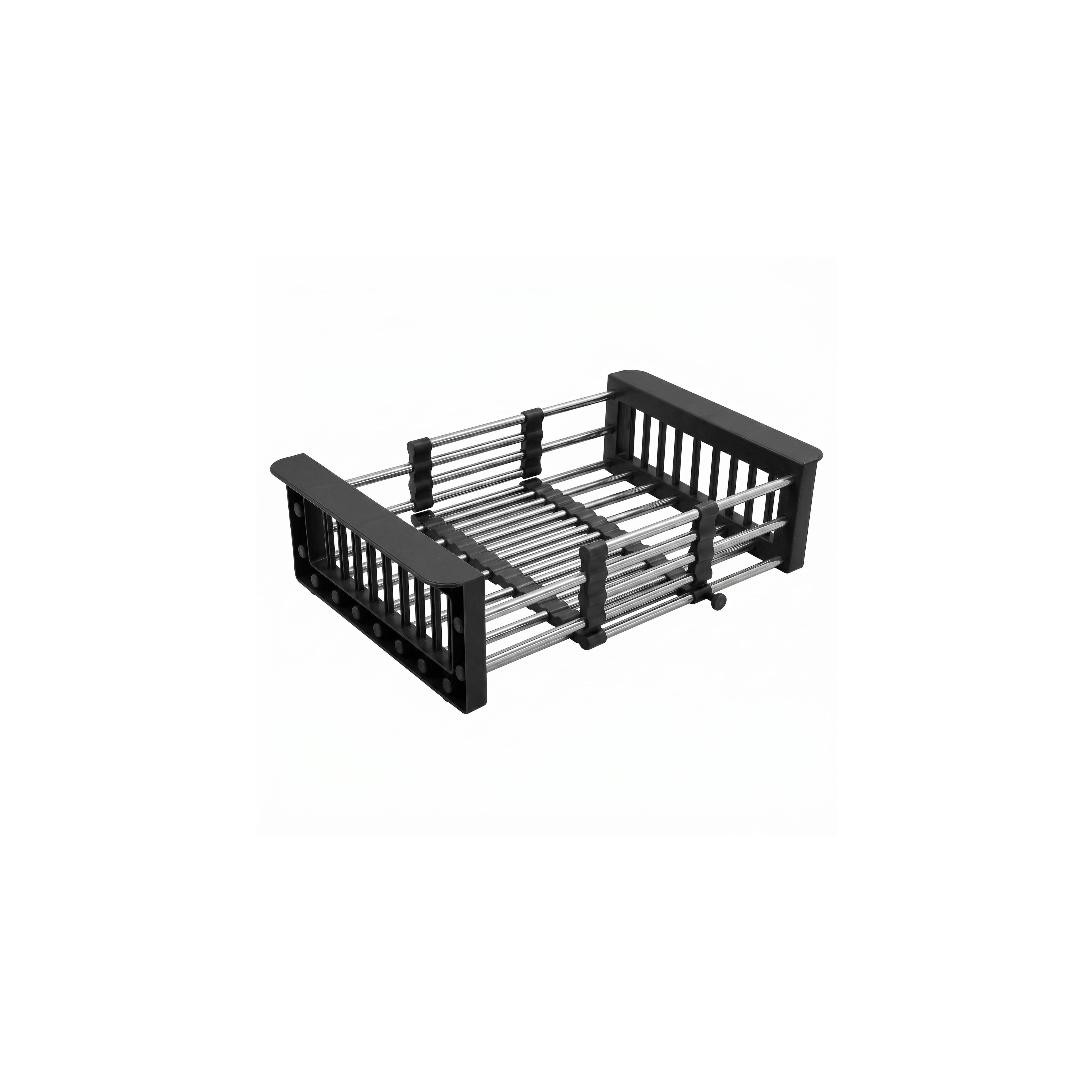 Telescopic sink dish drying rack REA P14487 Black