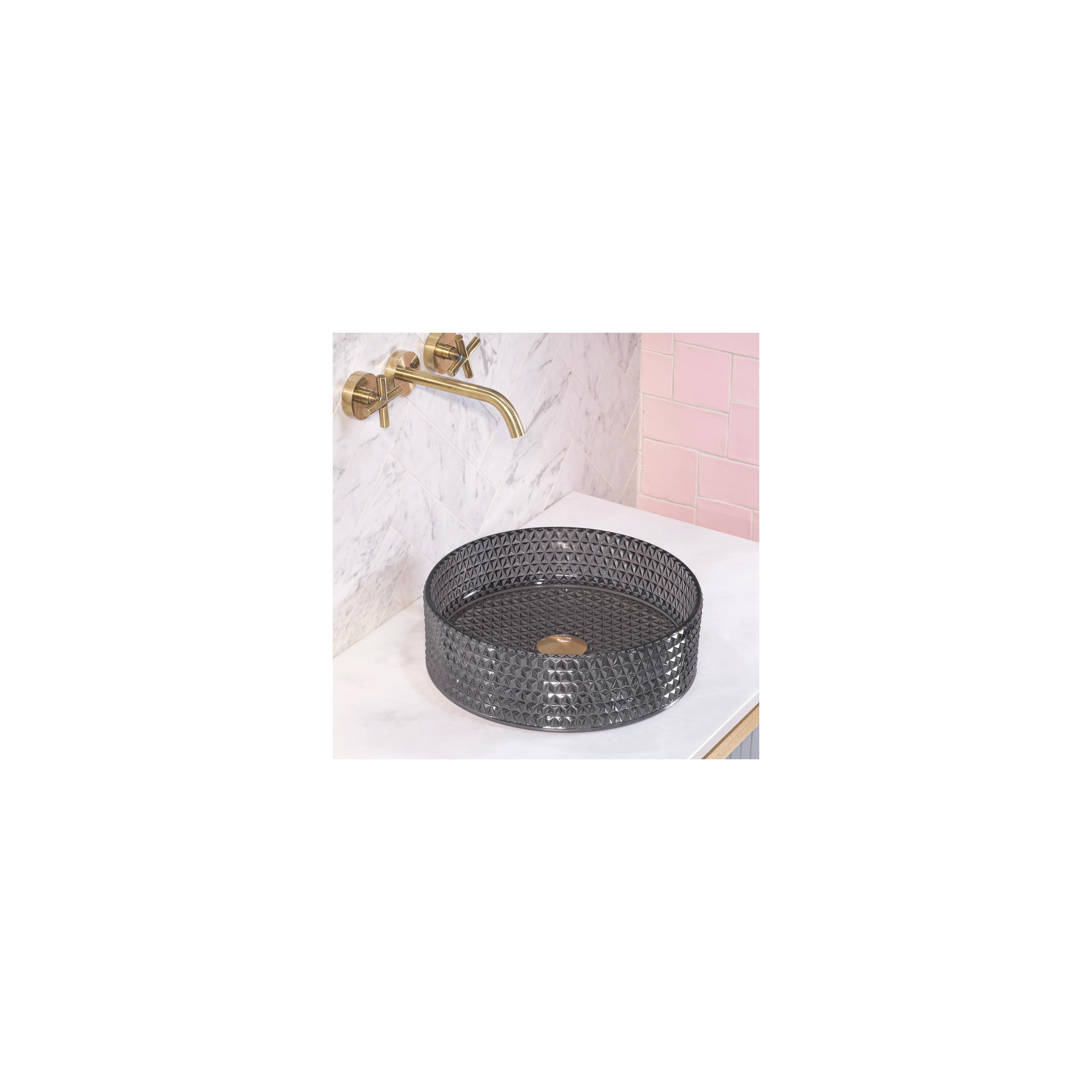 Countertop washbasin Rea Cristal Black 35