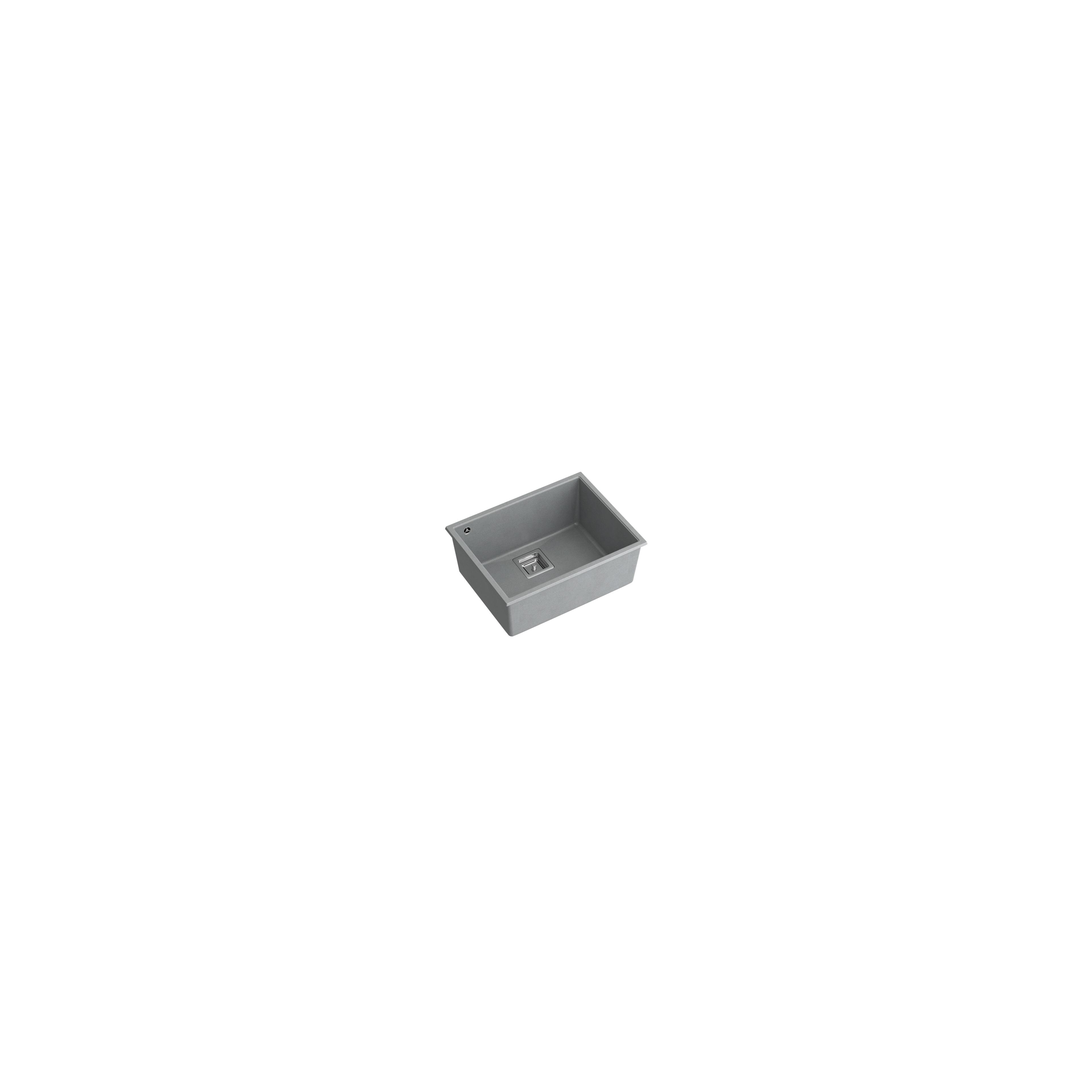 Granitspülbecken DAVID 50 Grey Metallic