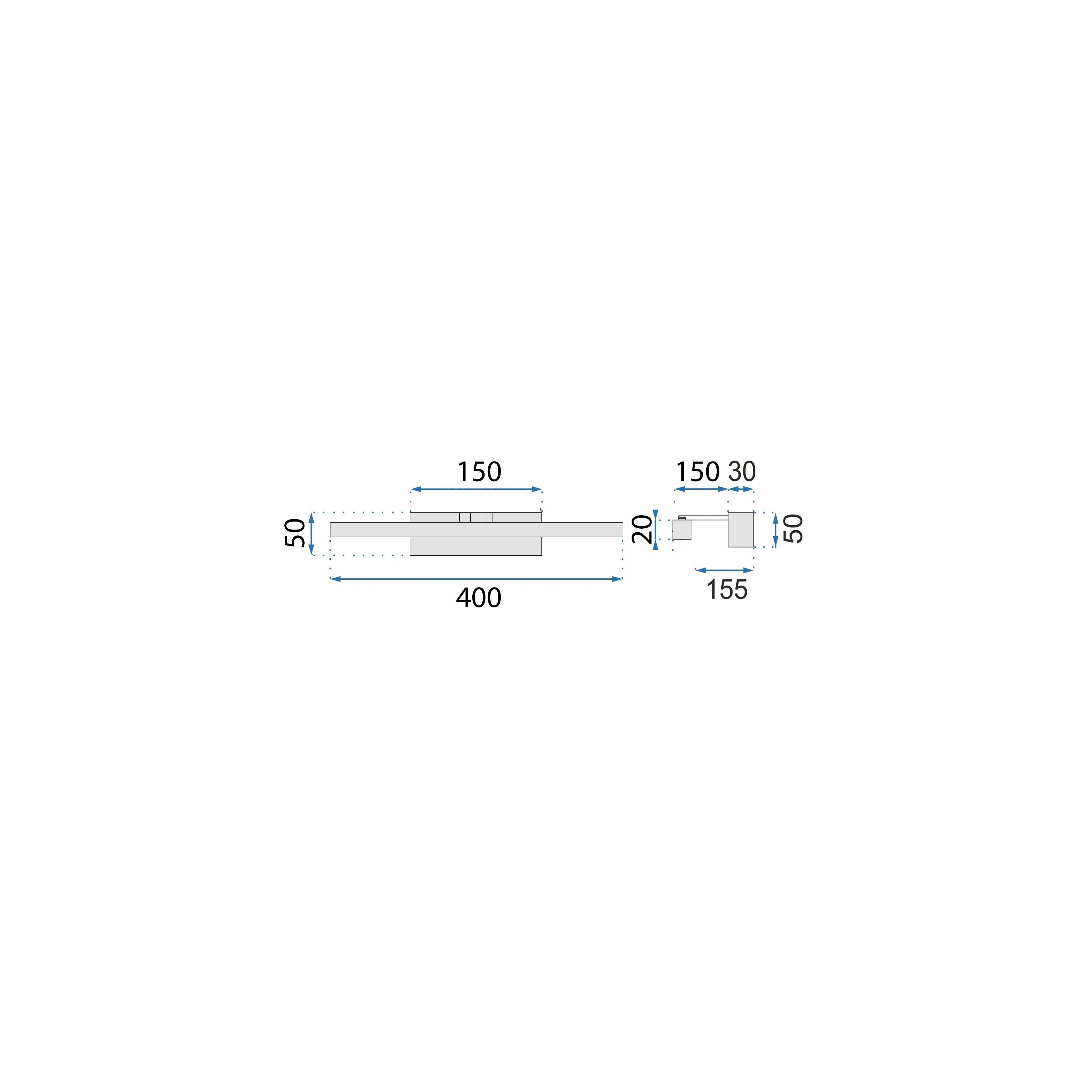 LED аплик за баня APP1857-1W 40cm Chrome