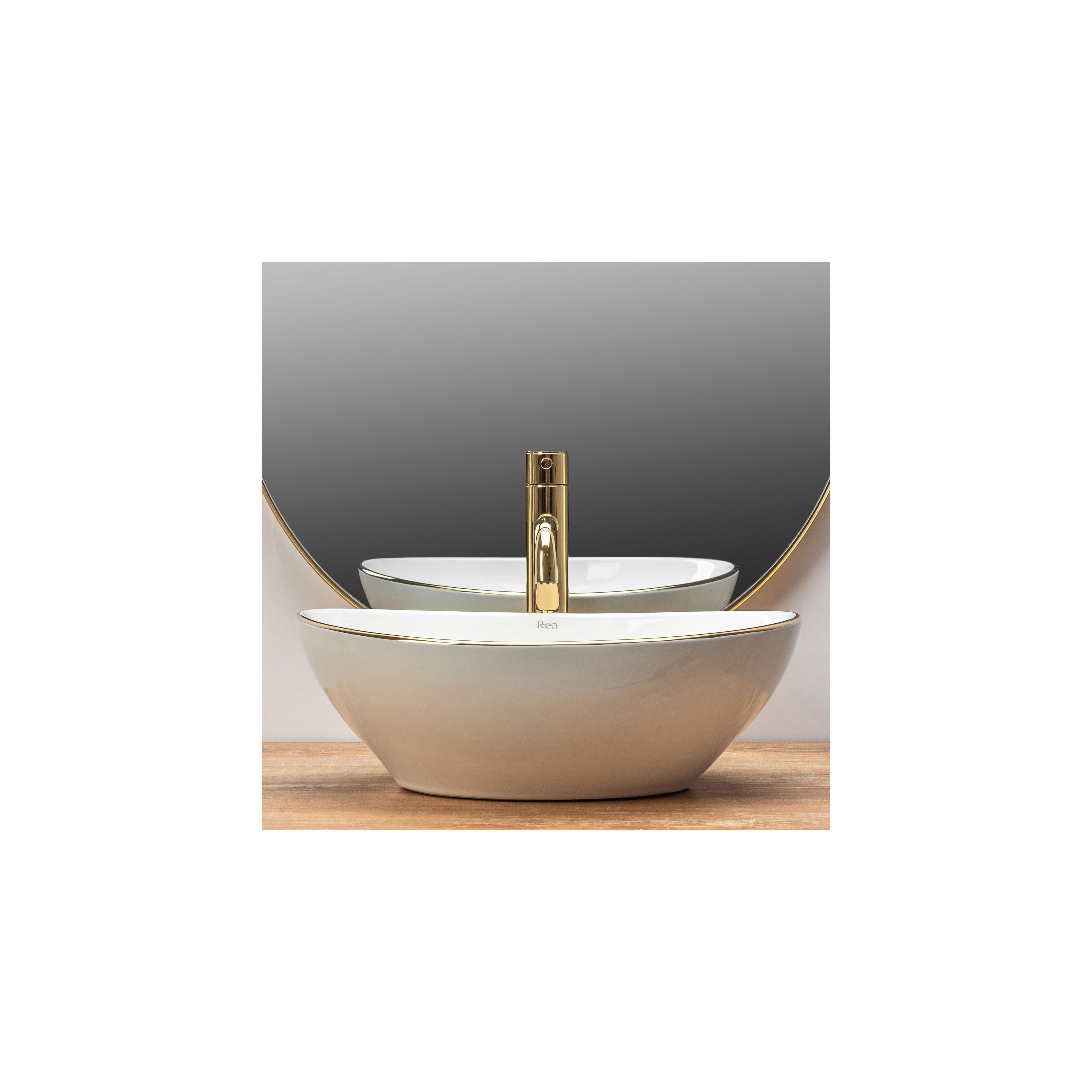 Countertop washbasin Rea Sofia Gold Edge