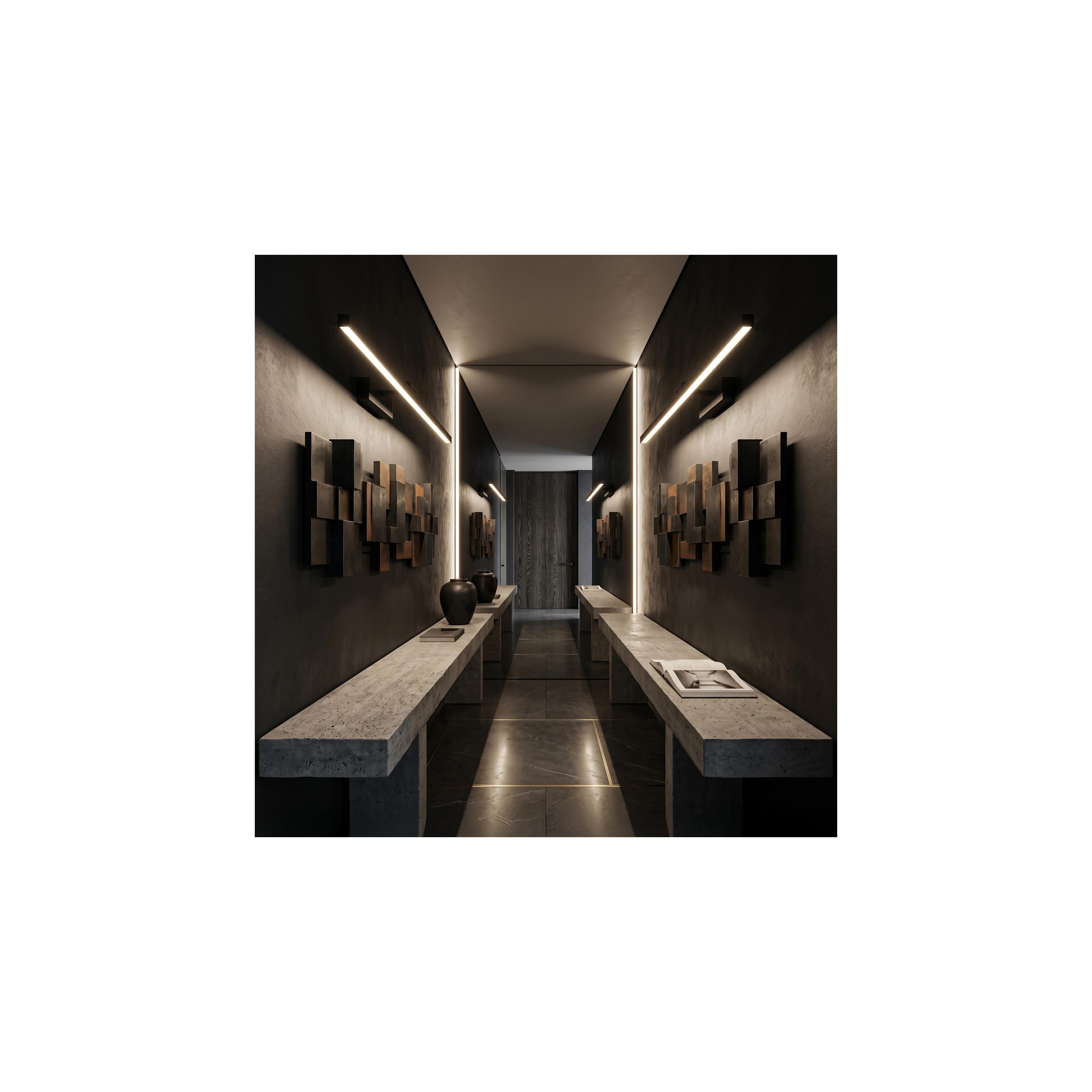 Bad LED-Wandleuchte APP1868-1W 80 cm Black