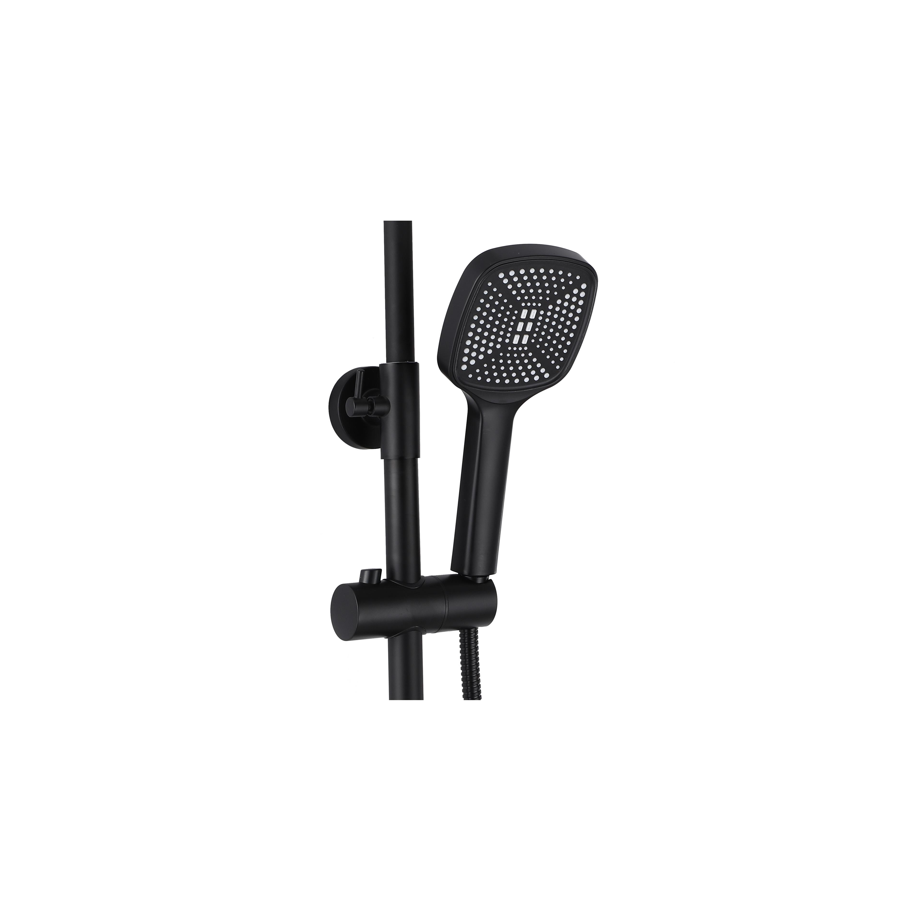 REA STORM suihkusetti BLACK MAT BLACK MATT