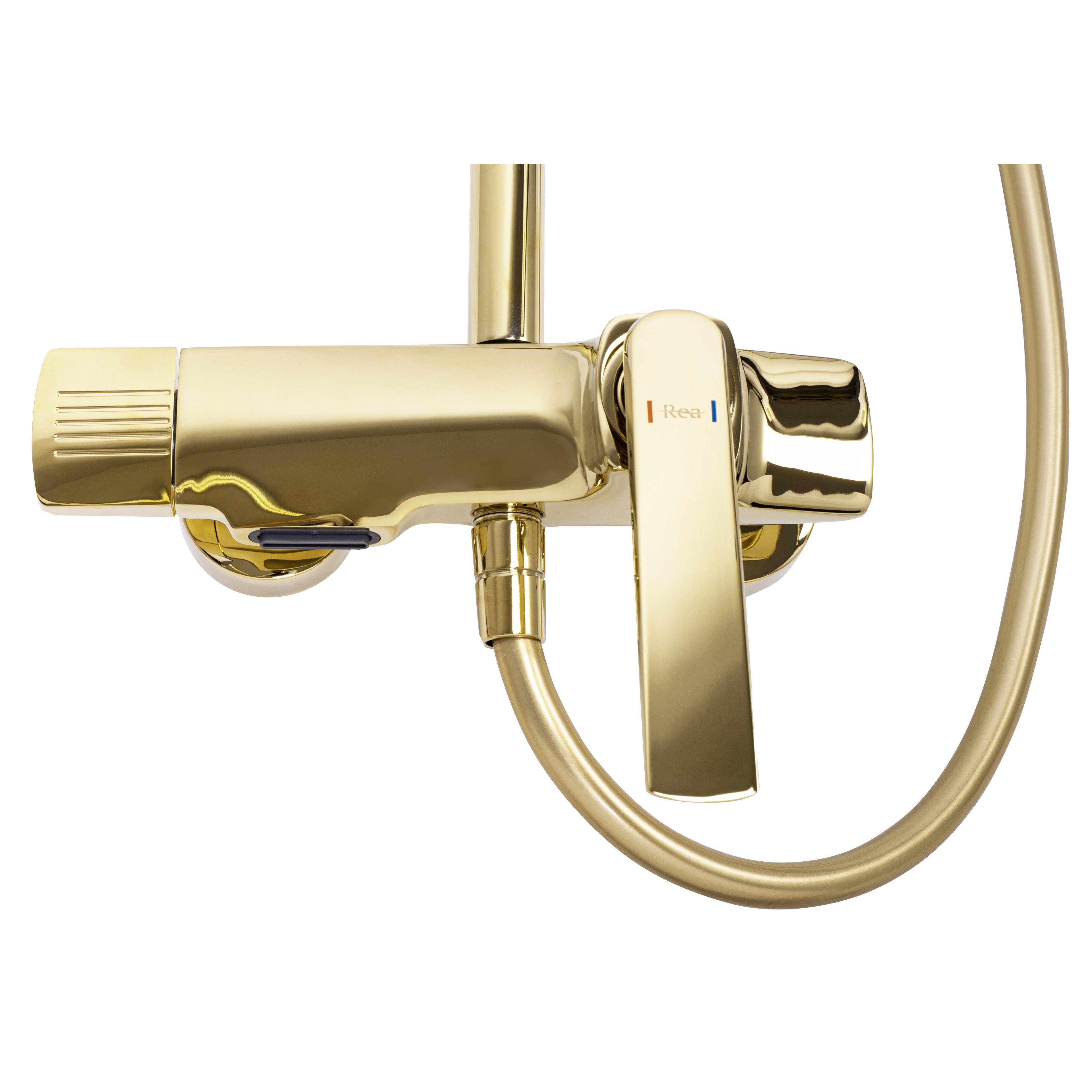 Shower set REA REBEL GOLD