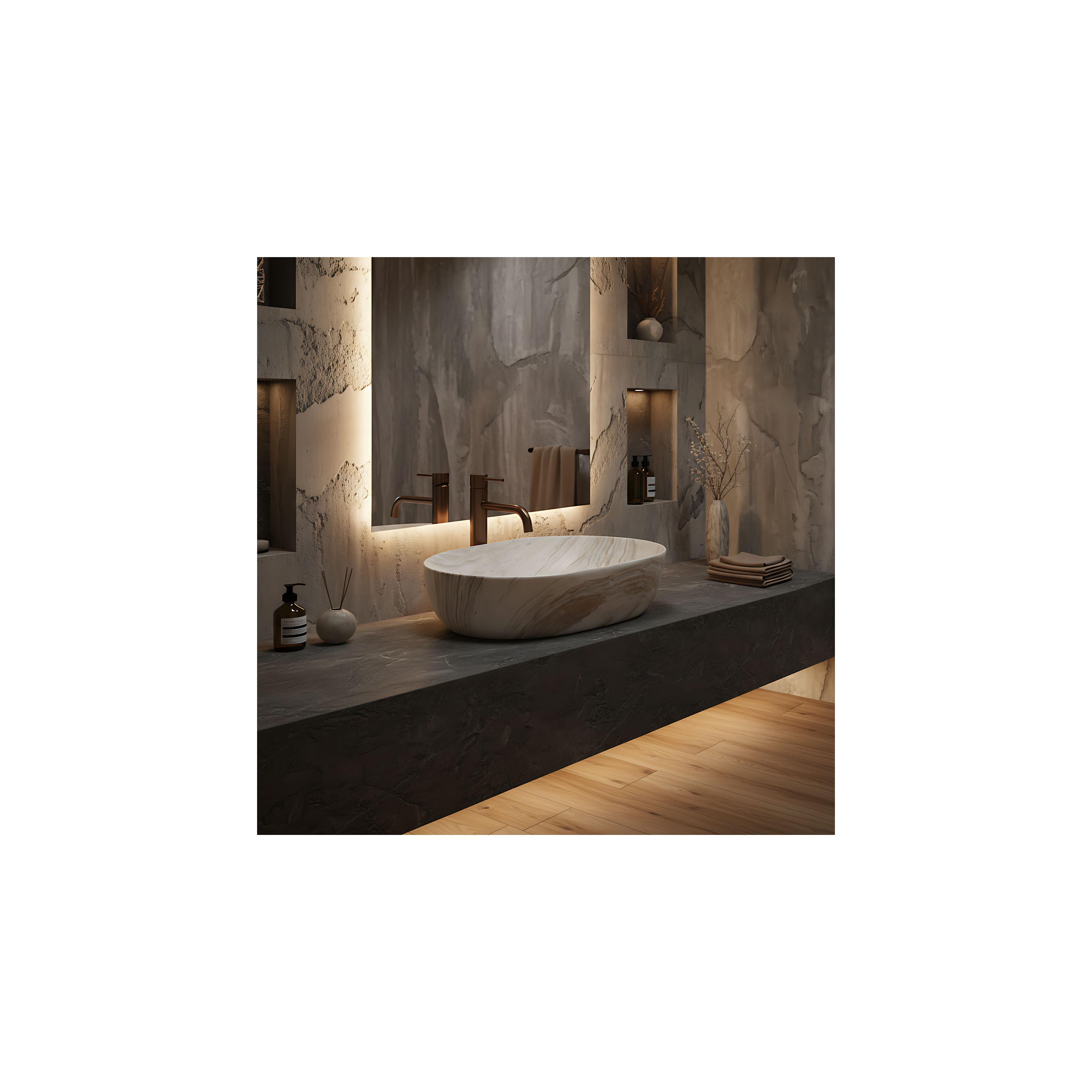 Aufsatzwaschbecken Rea Amelia Saturn 48