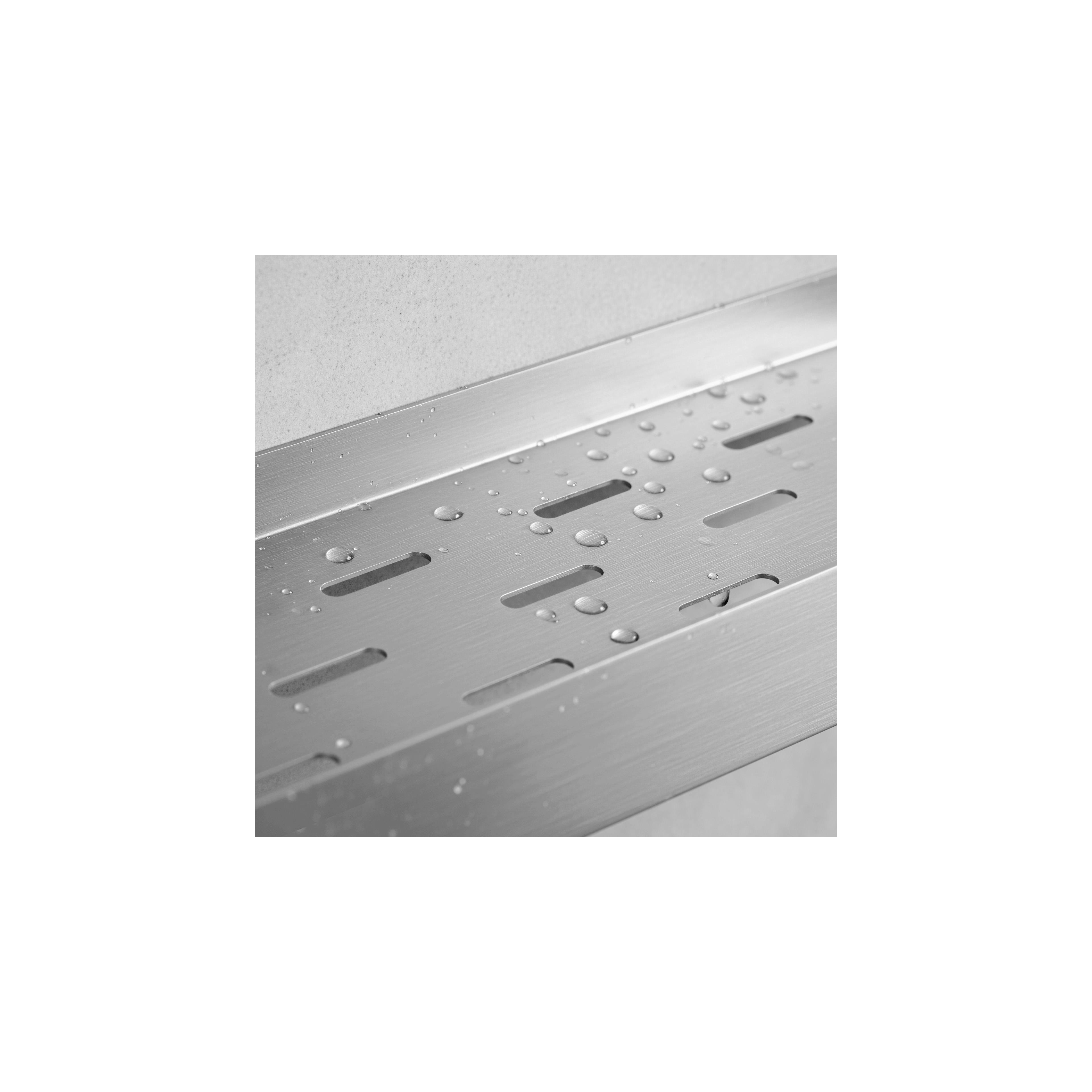 Bathroom shelf SF03 45cm steel brush