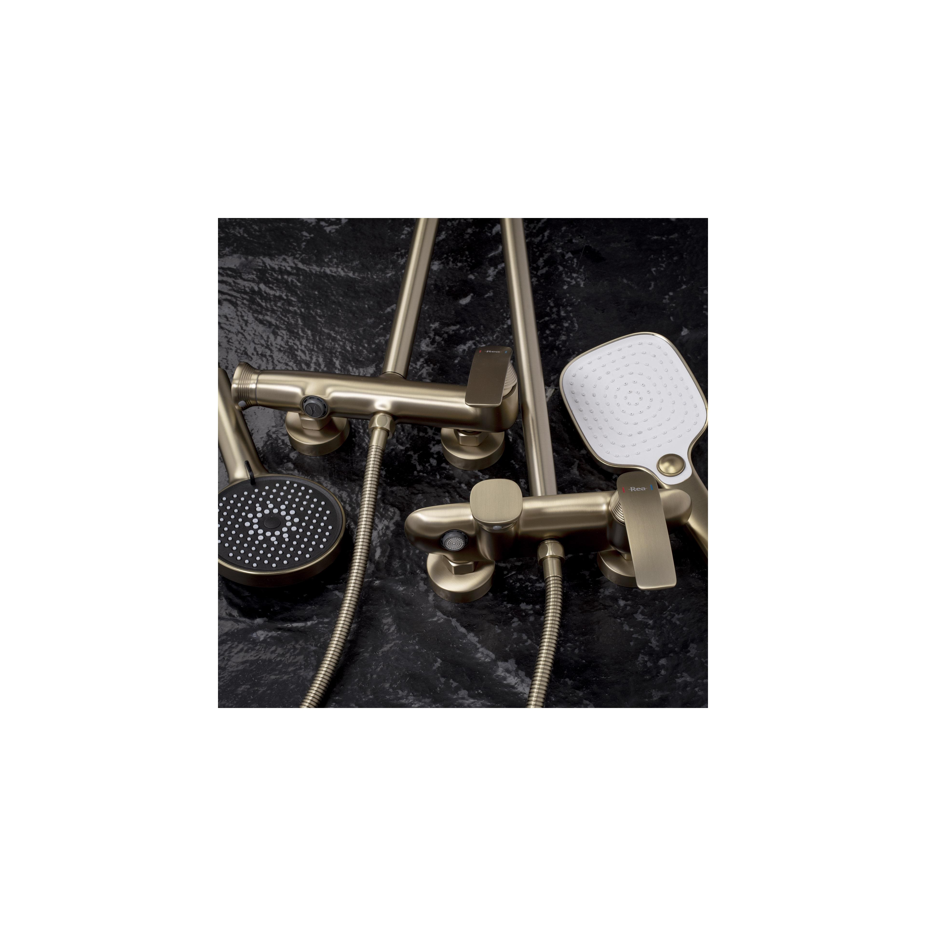 Komplet za prhanje PREMIUM Rea Como M2 Brush Gold