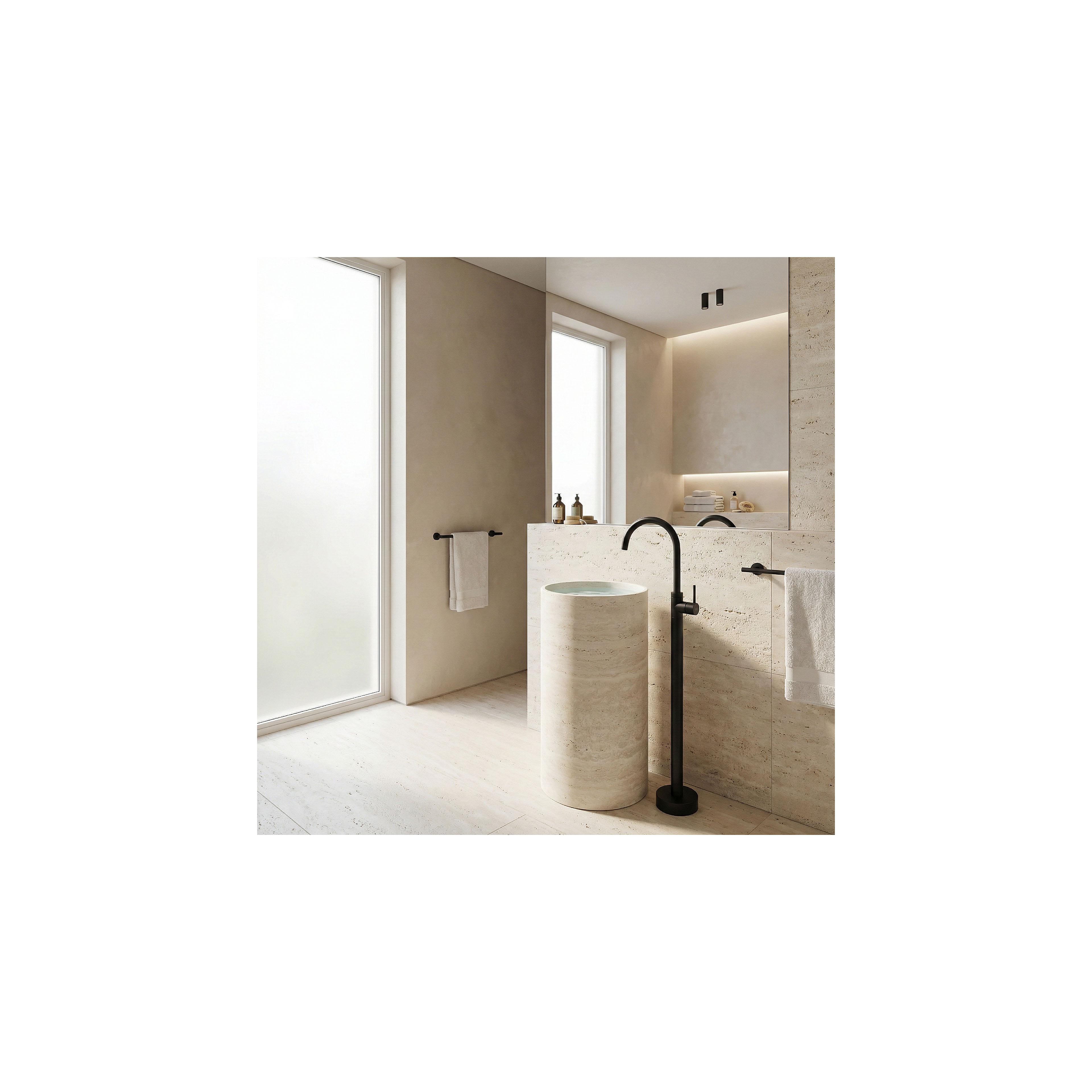 Basin mixer Rea Lungo Black