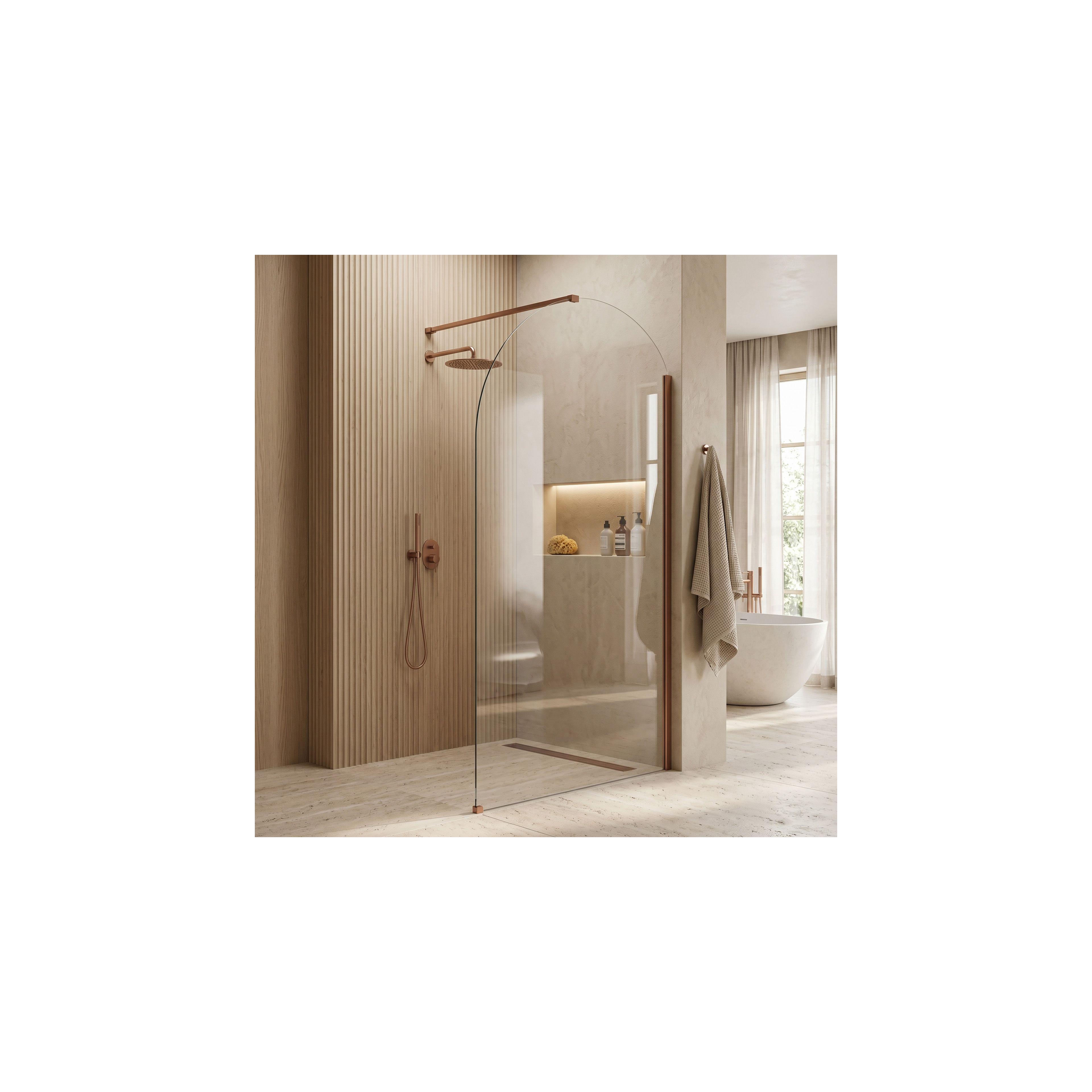 Duschvägg Rea Heaven Brush Copper 110