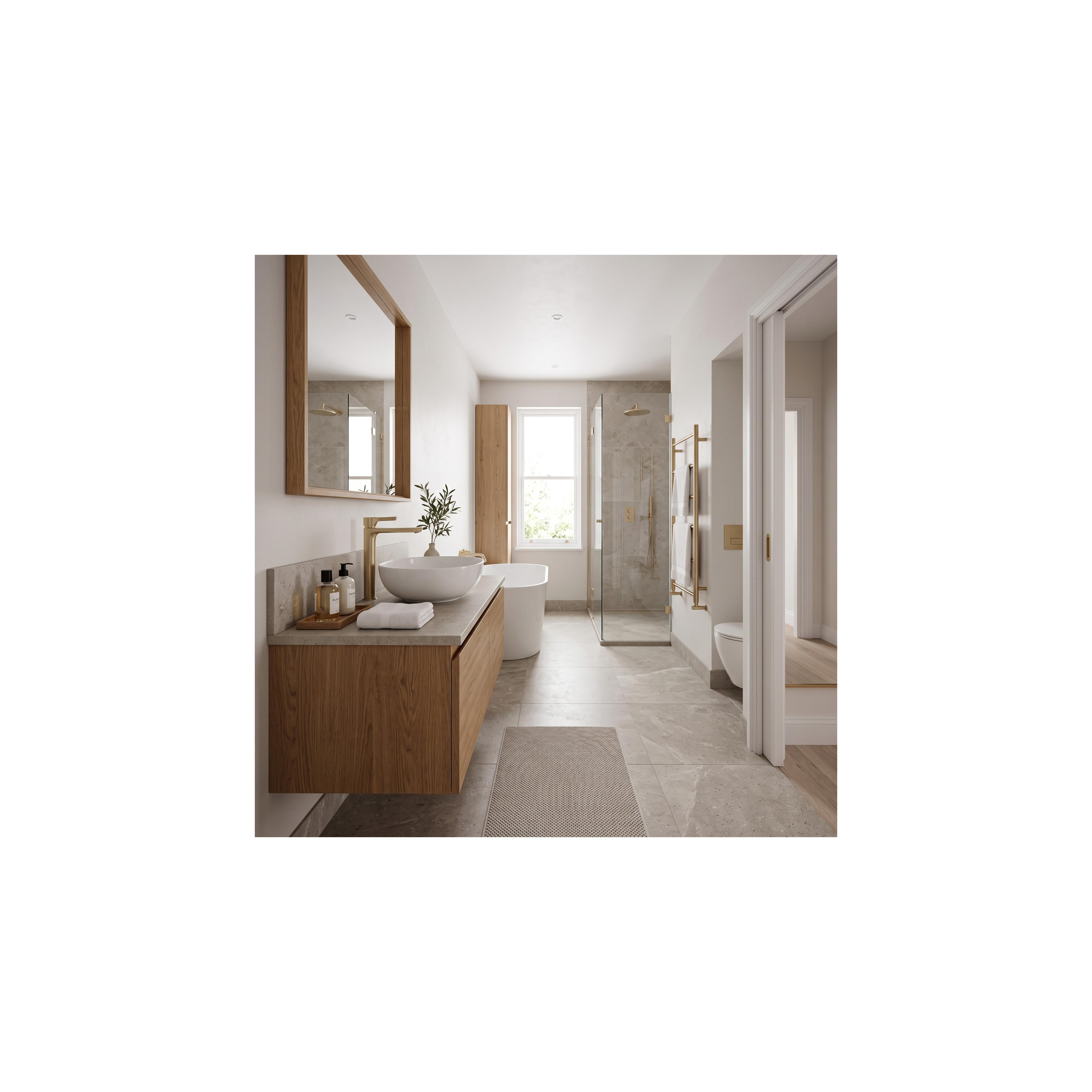 Waschbeckenarmatur PREMIUM Rea Maxim Brush Gold High