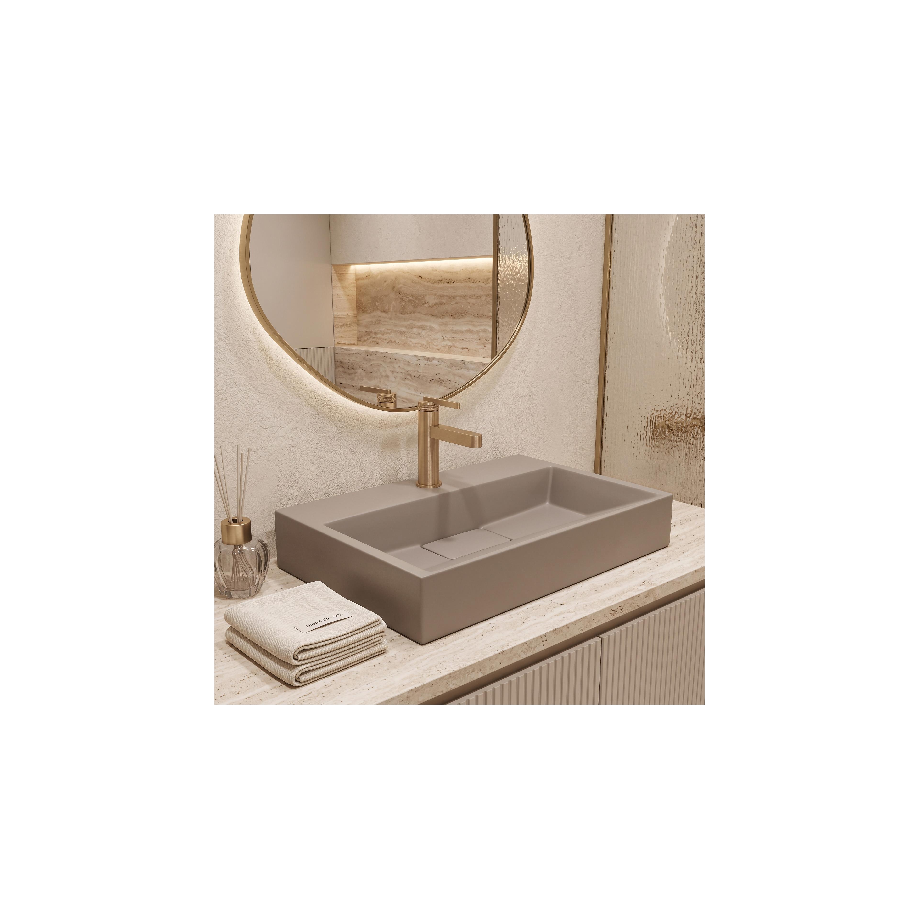 Konglomerāta izlietne Rea GOYA 60CM Taupe
