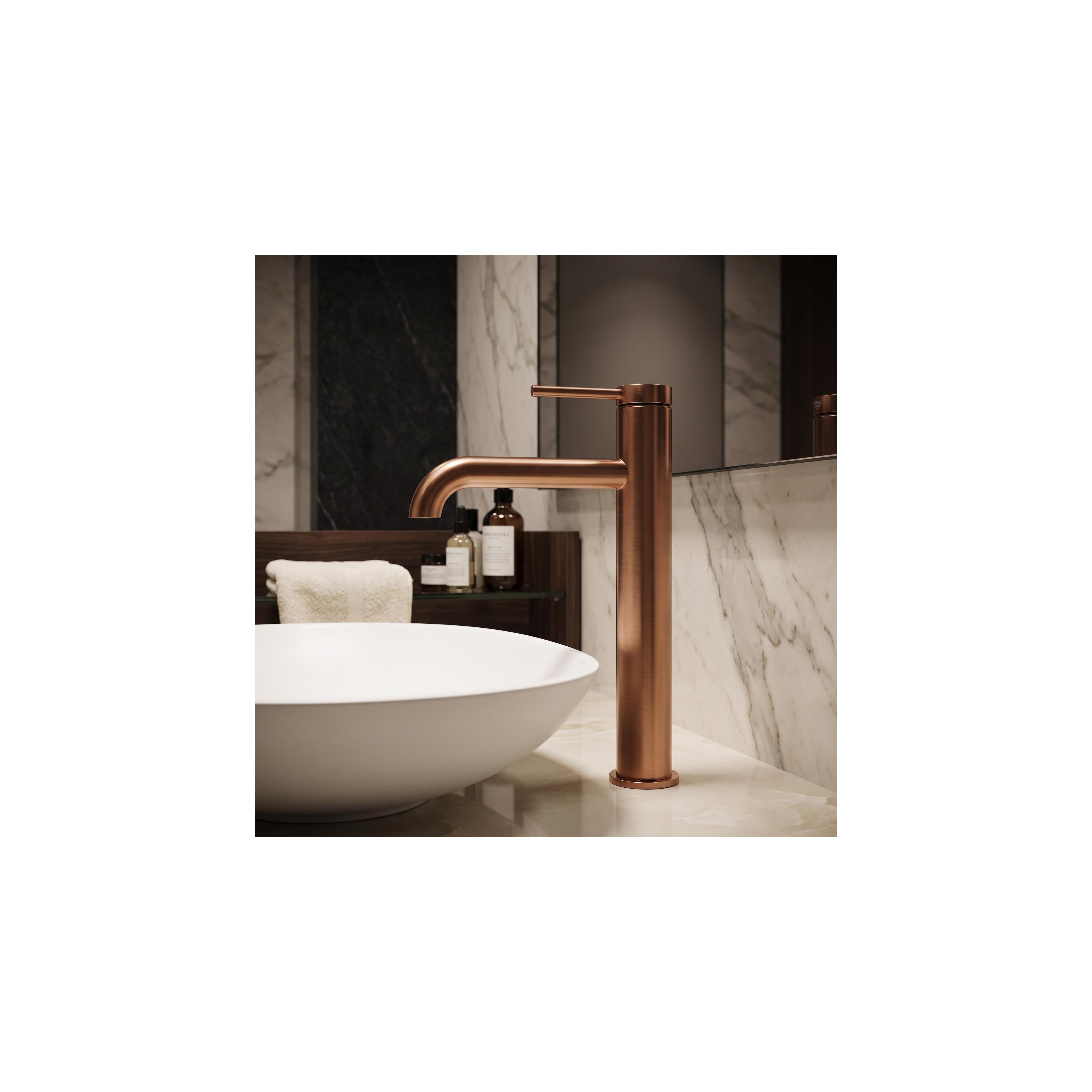 Waschbeckenarmatur Rea Spot Brush Copper High