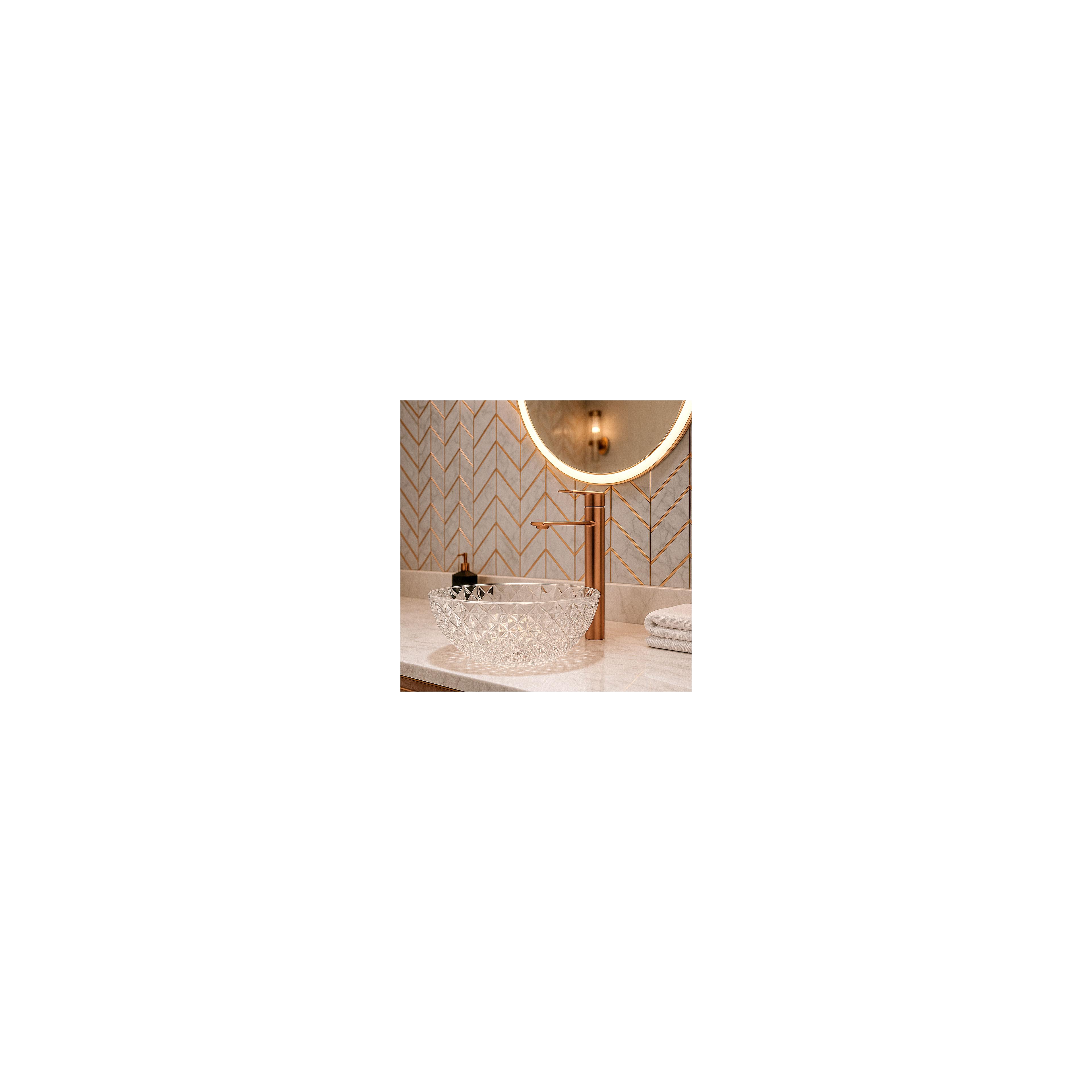 Waschbeckenarmatur REA Storm COPPER BRUSH High