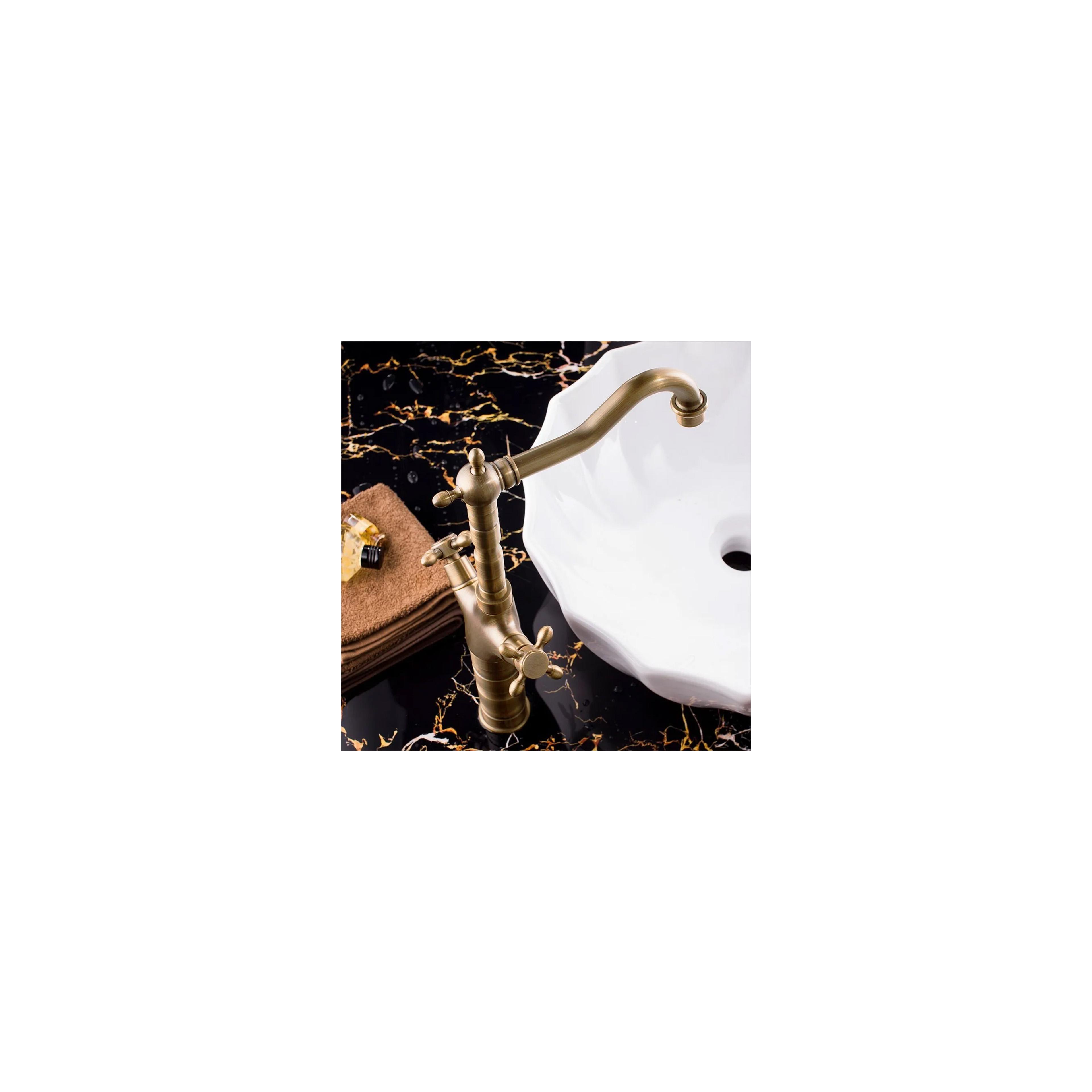 Waschbeckenarmatur Rea Rustico antique gold