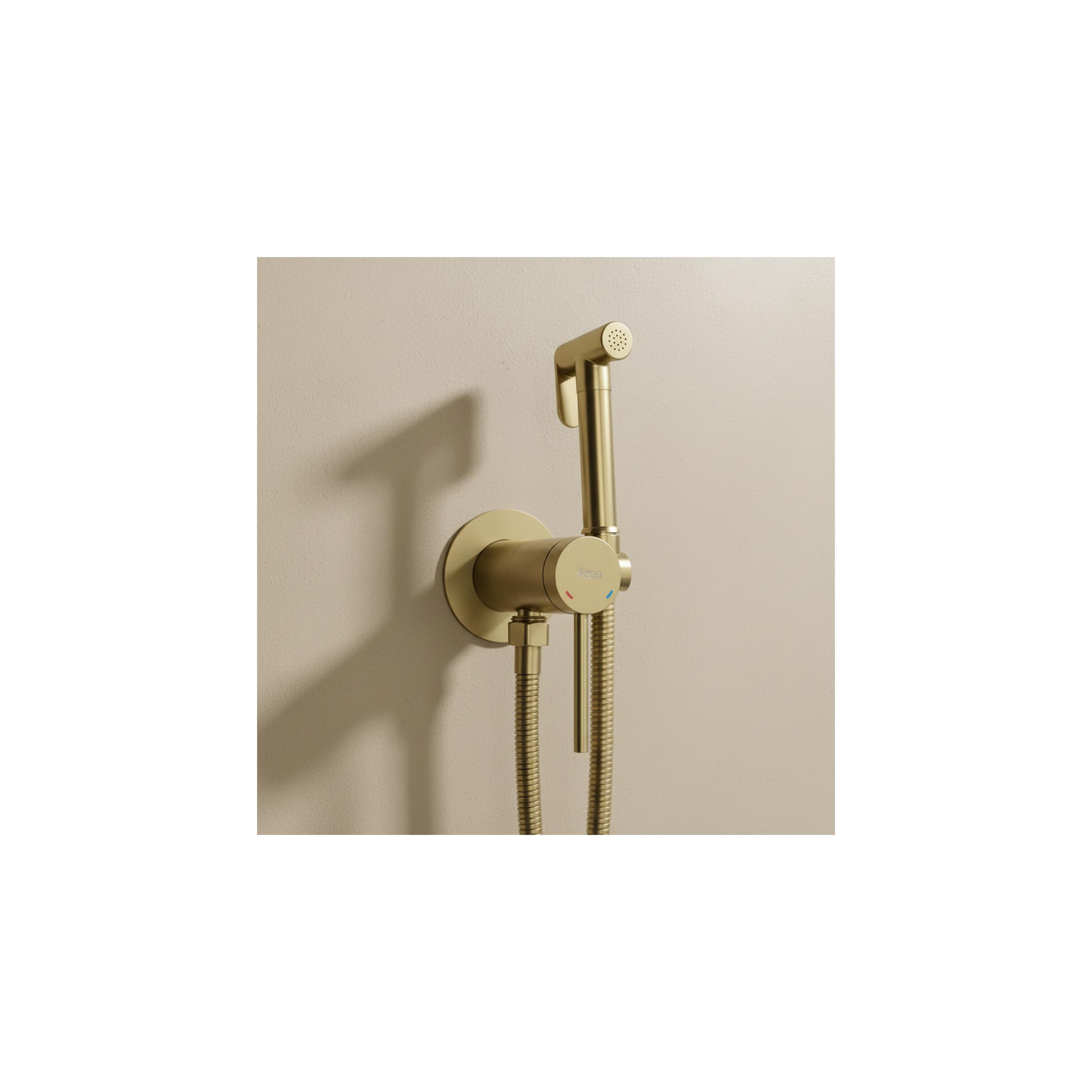 ROBINET DE BIDET ENCASTRÉ REA Foss Clif Brush Gold
