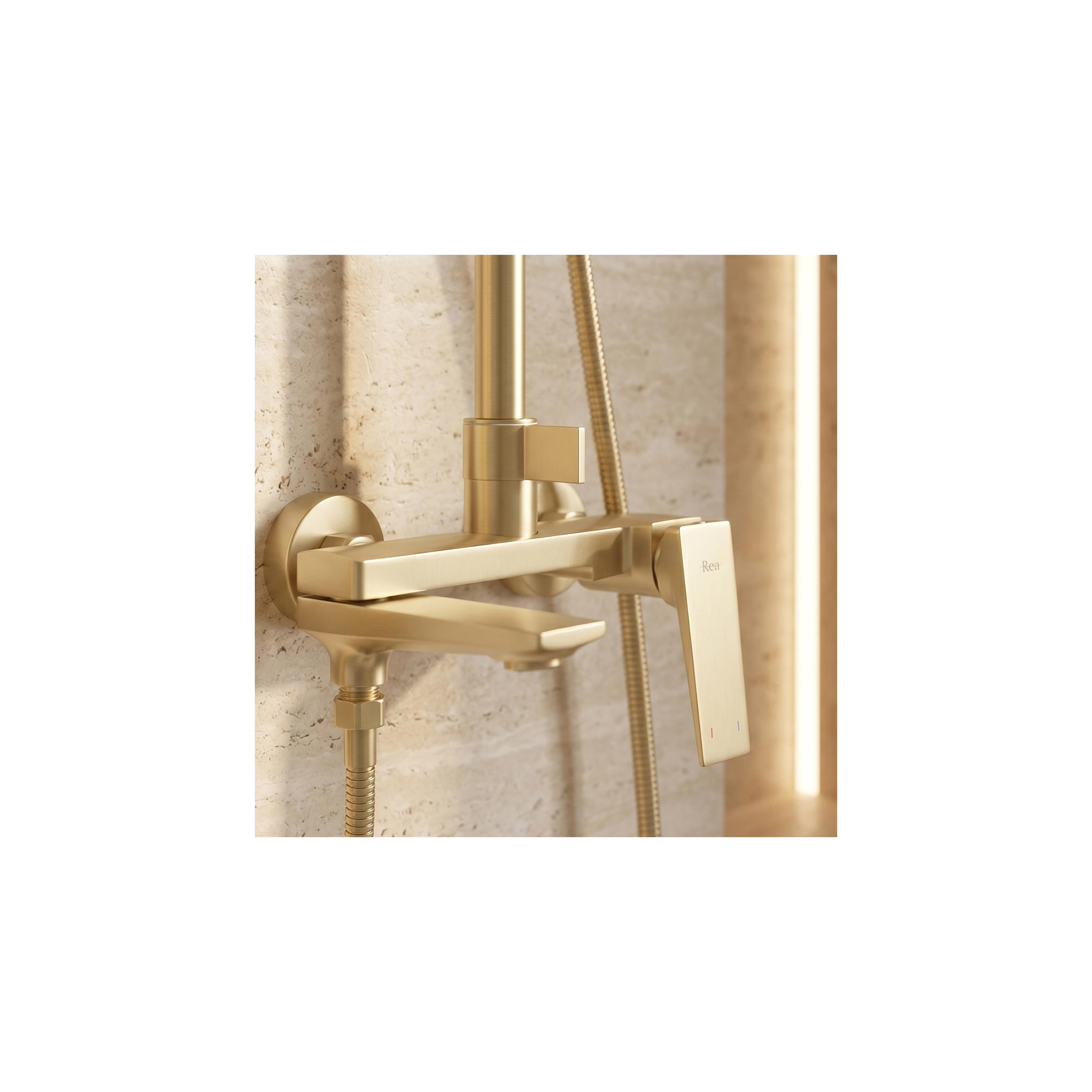 Duschset Rea Prime Borstat Guld